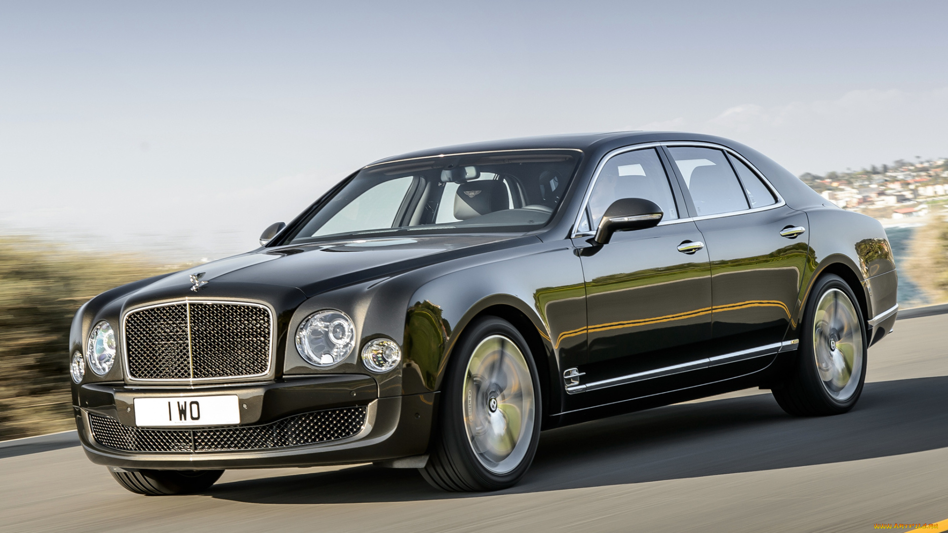 автомобили, bentley, mulsanne, speed, 2014г, темный