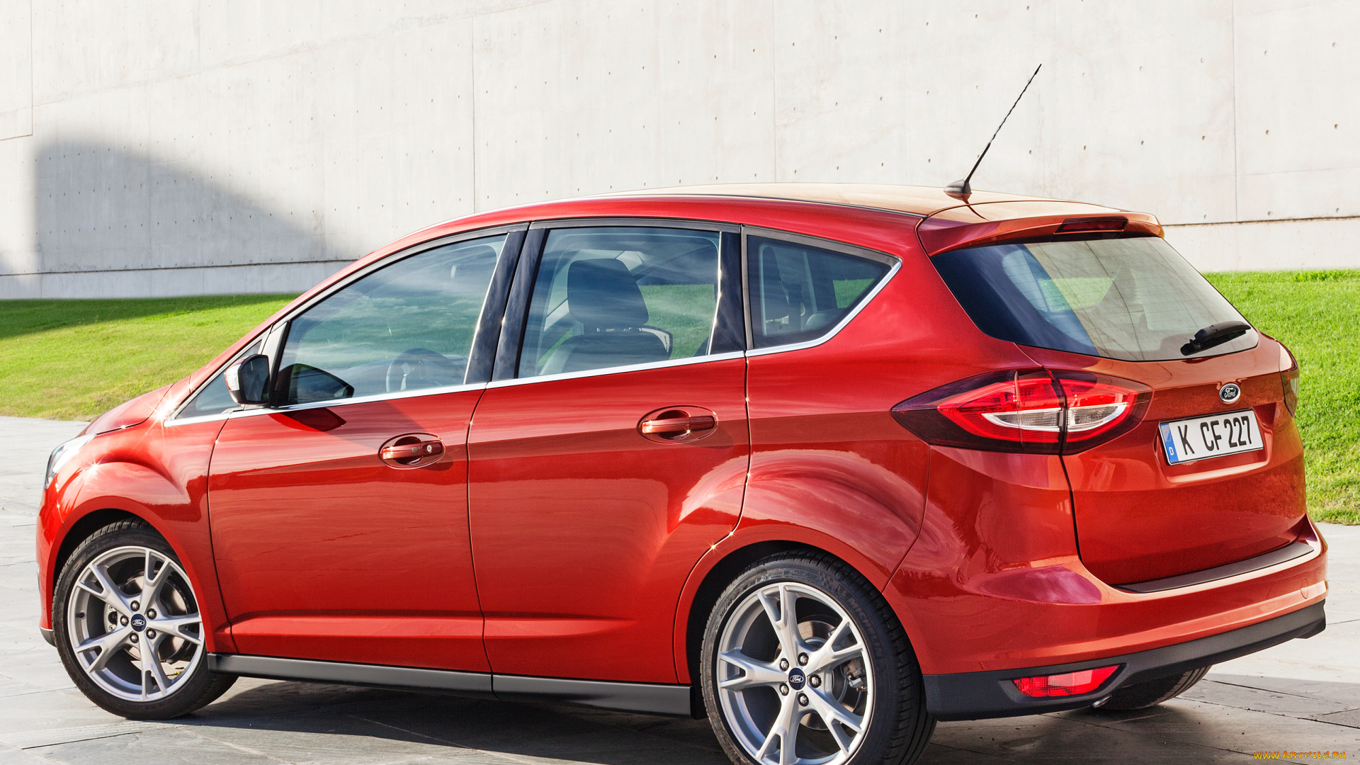 автомобили, ford, c-max, 2015г, красный