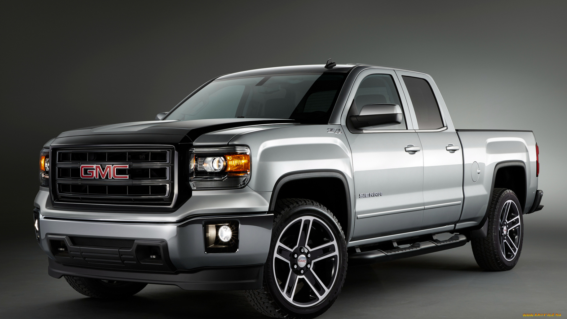 автомобили, gm-gmc, серый, carbon, edition, cab, double, sle, 1500, sierra, gmc, 2015г