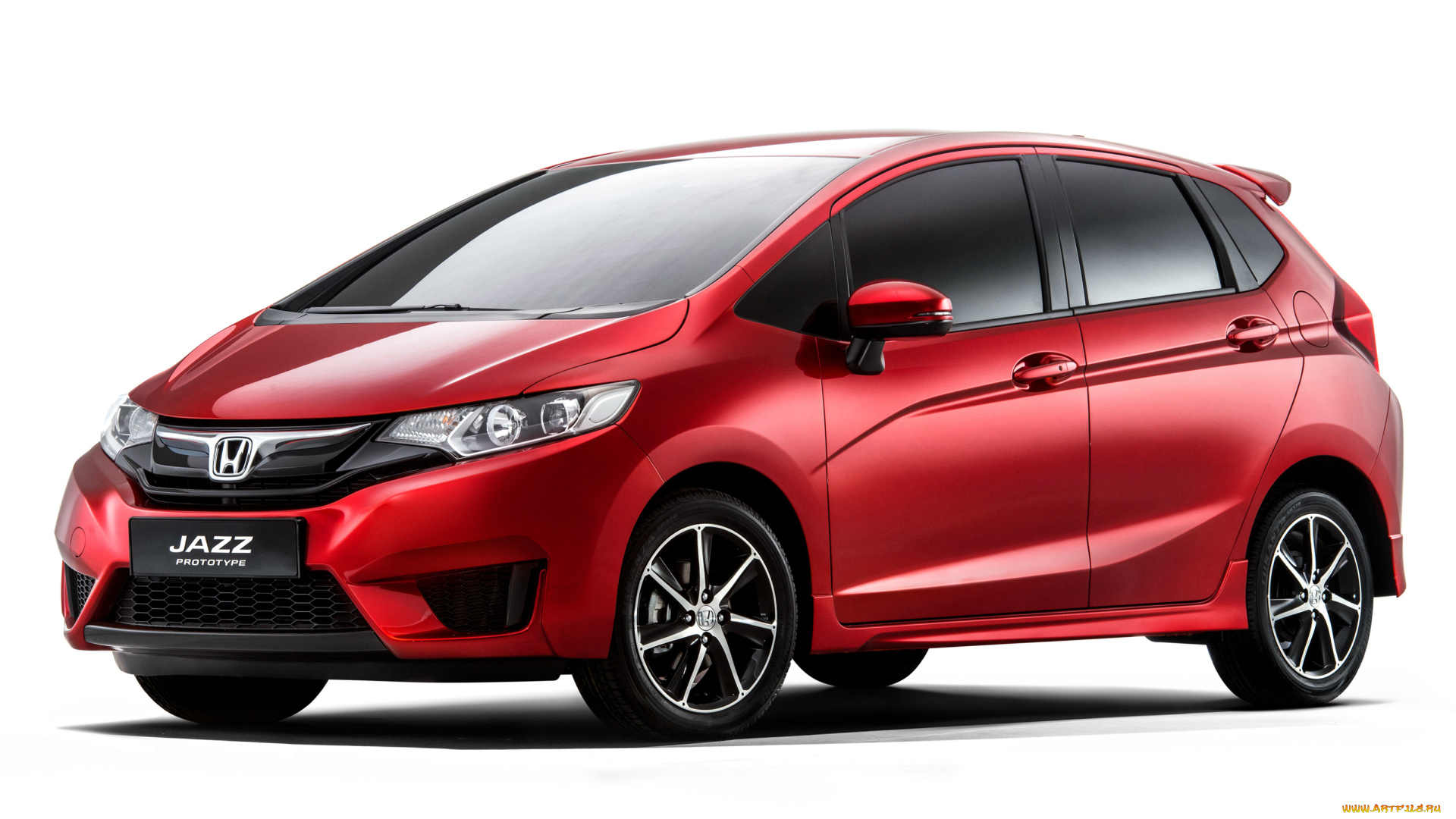 автомобили, honda, jazz, prototype, красный, 2014г
