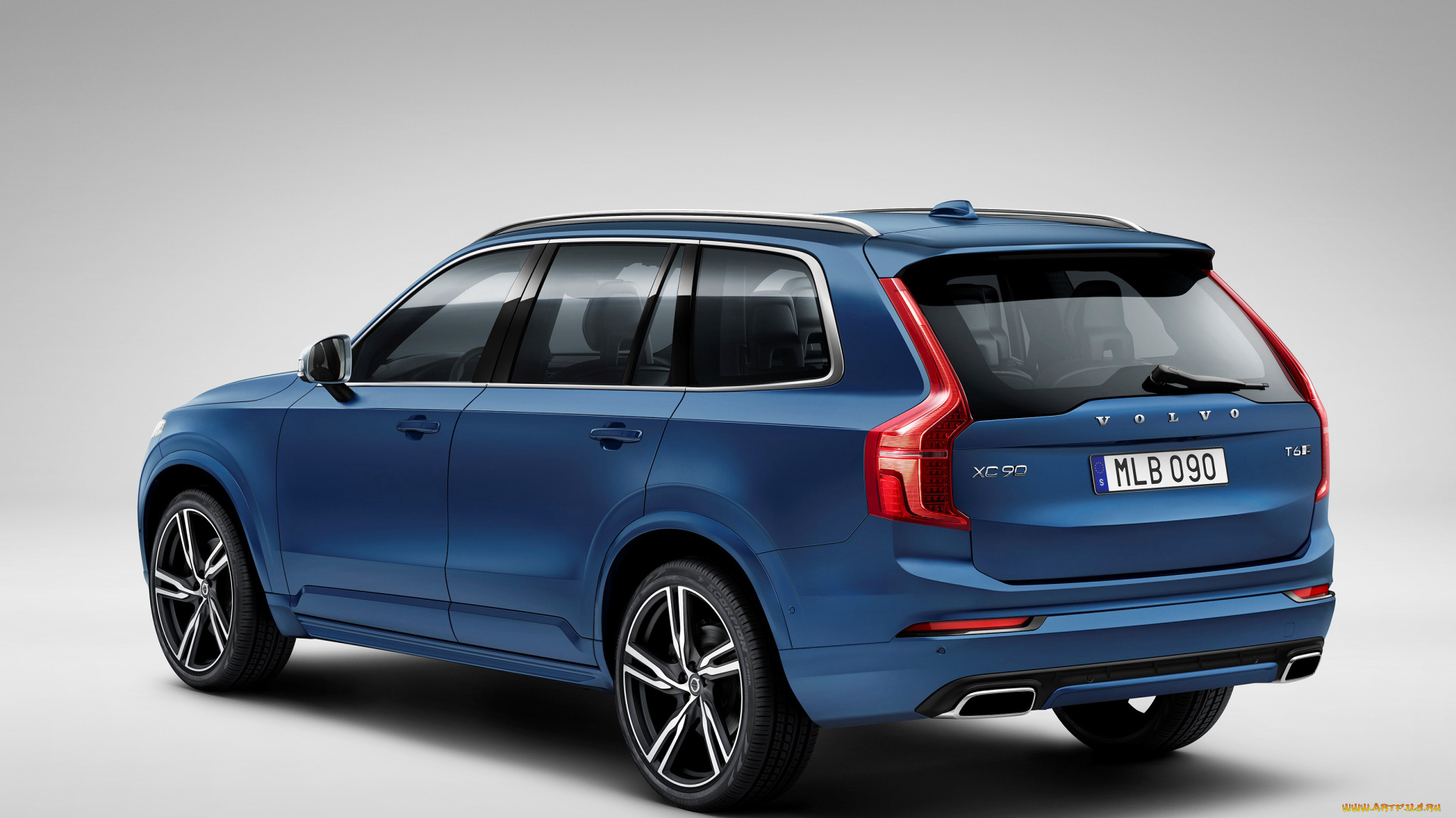 автомобили, volvo, t6, xc90, синий, 2015г, r-design
