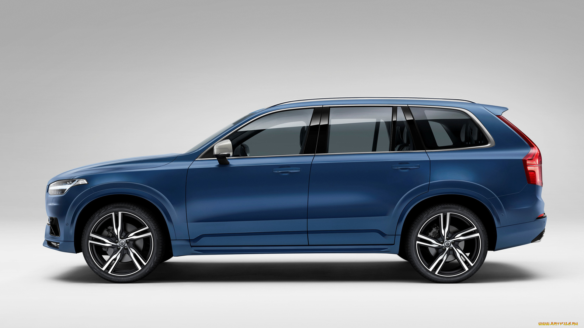 автомобили, volvo, xc90, синий, 2015г, t6, r-design