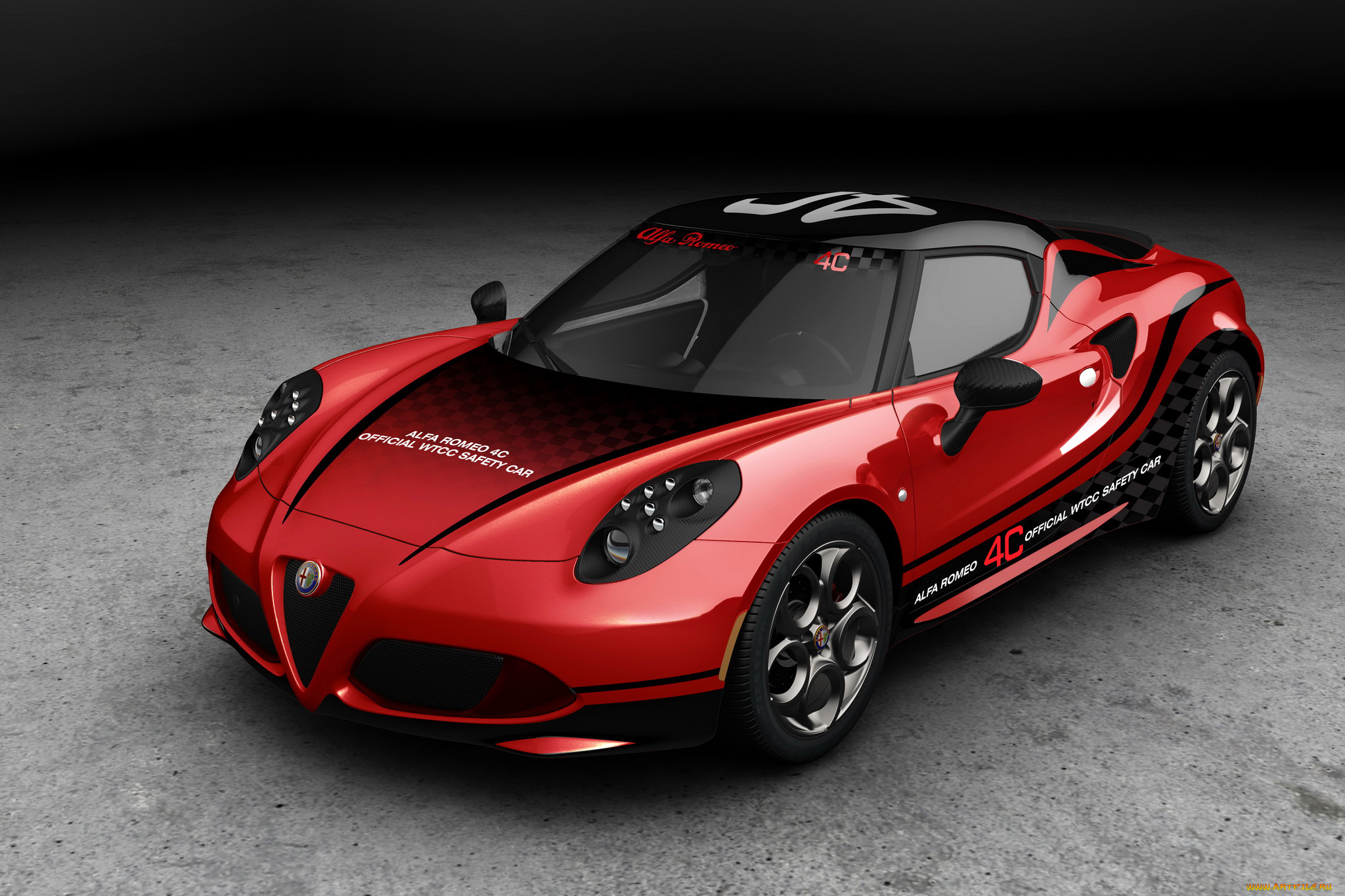 2014, alfa, romeo, 4c, wtcc, автомобили, alfa, romeo, тюнинг, металлик, красный, alfa, romeo