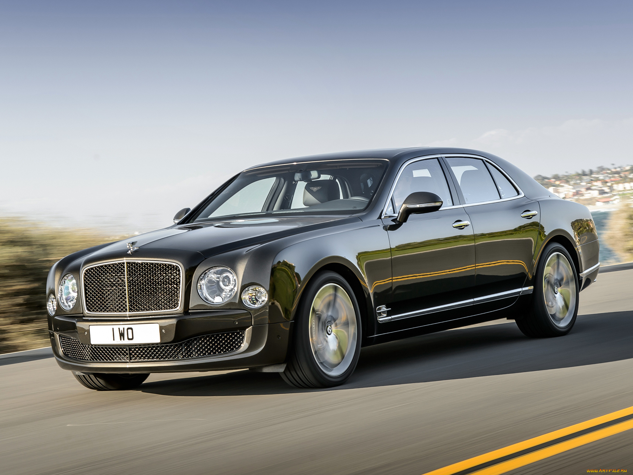 автомобили, bentley, mulsanne, speed, 2014г, темный