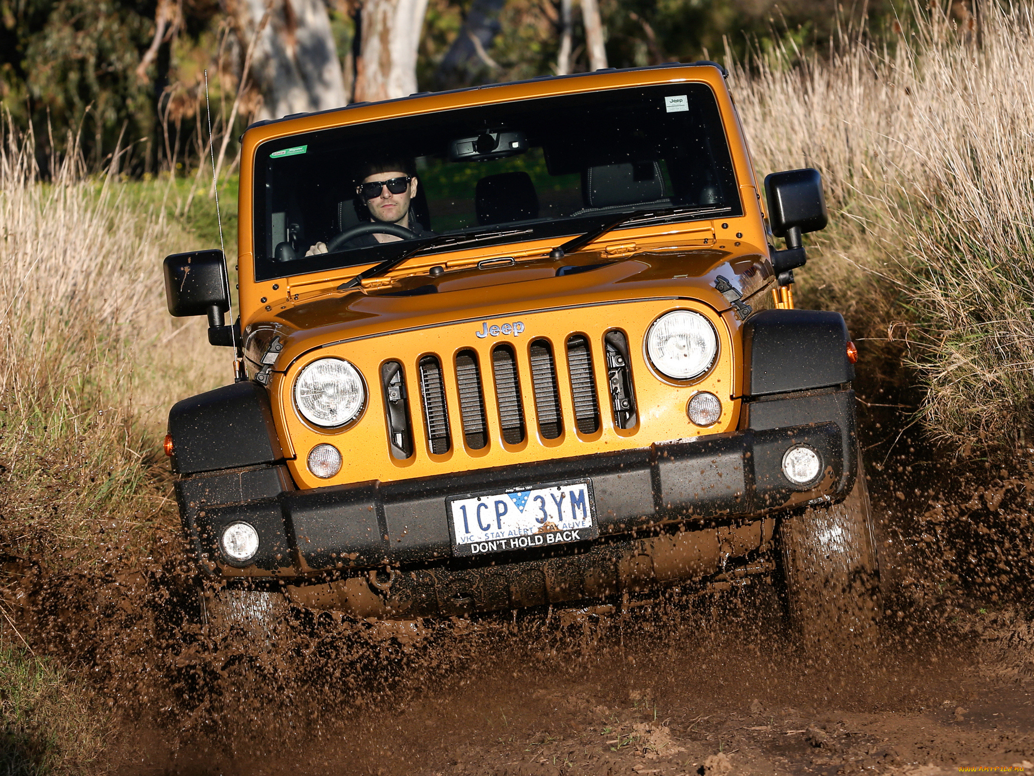 автомобили, jeep, 2014г, jk, unlimited, rubicon, x, au-spec, wrangler, желтый