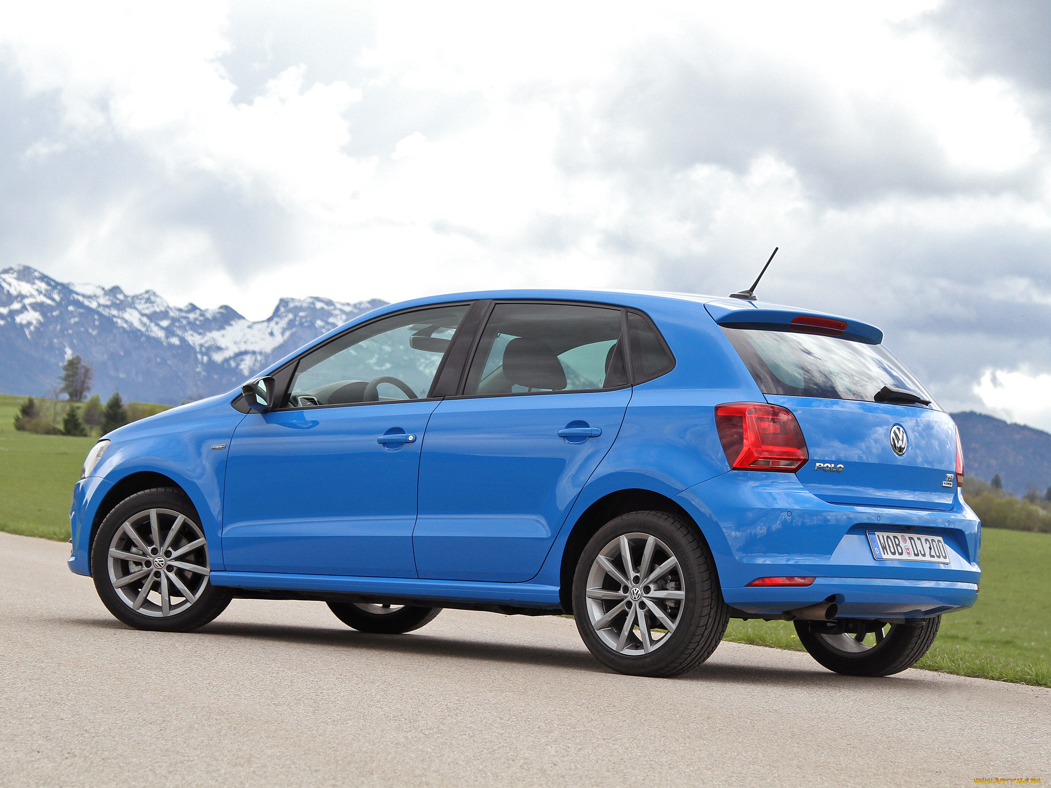 автомобили, volkswagen, typ, 6r, 5-door, синий, 2014г, tsi, fresh, polo