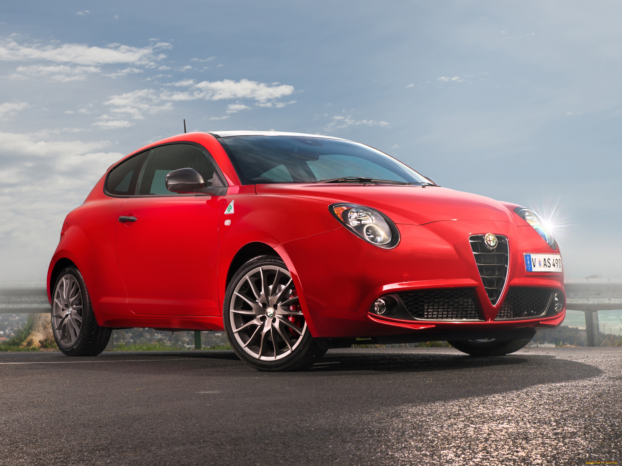 автомобили, alfa, romeo, verde, quadrifoglio, mito, alfa, romeo, 2014г, красный, 955, au-spec