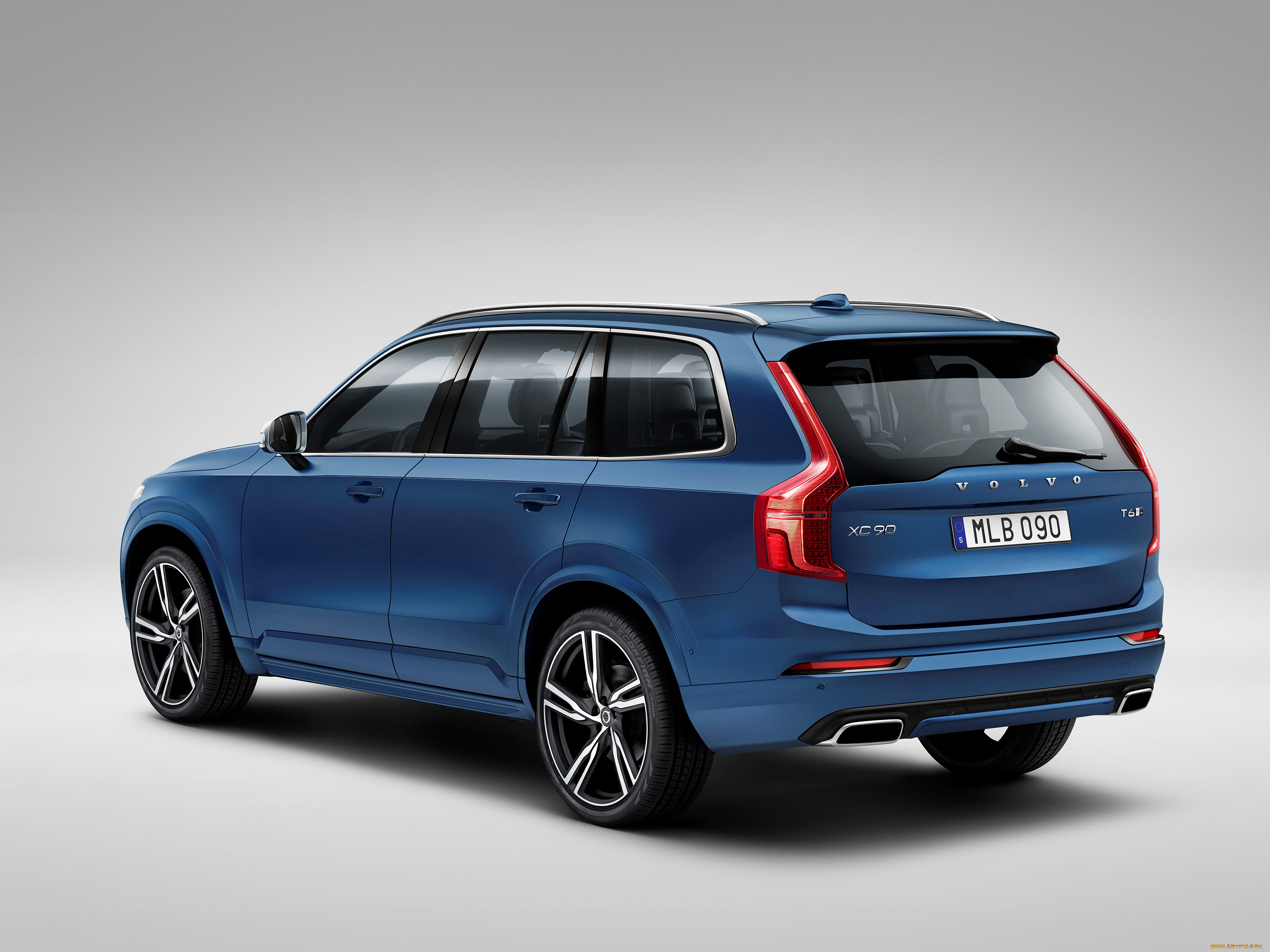 автомобили, volvo, t6, xc90, синий, 2015г, r-design
