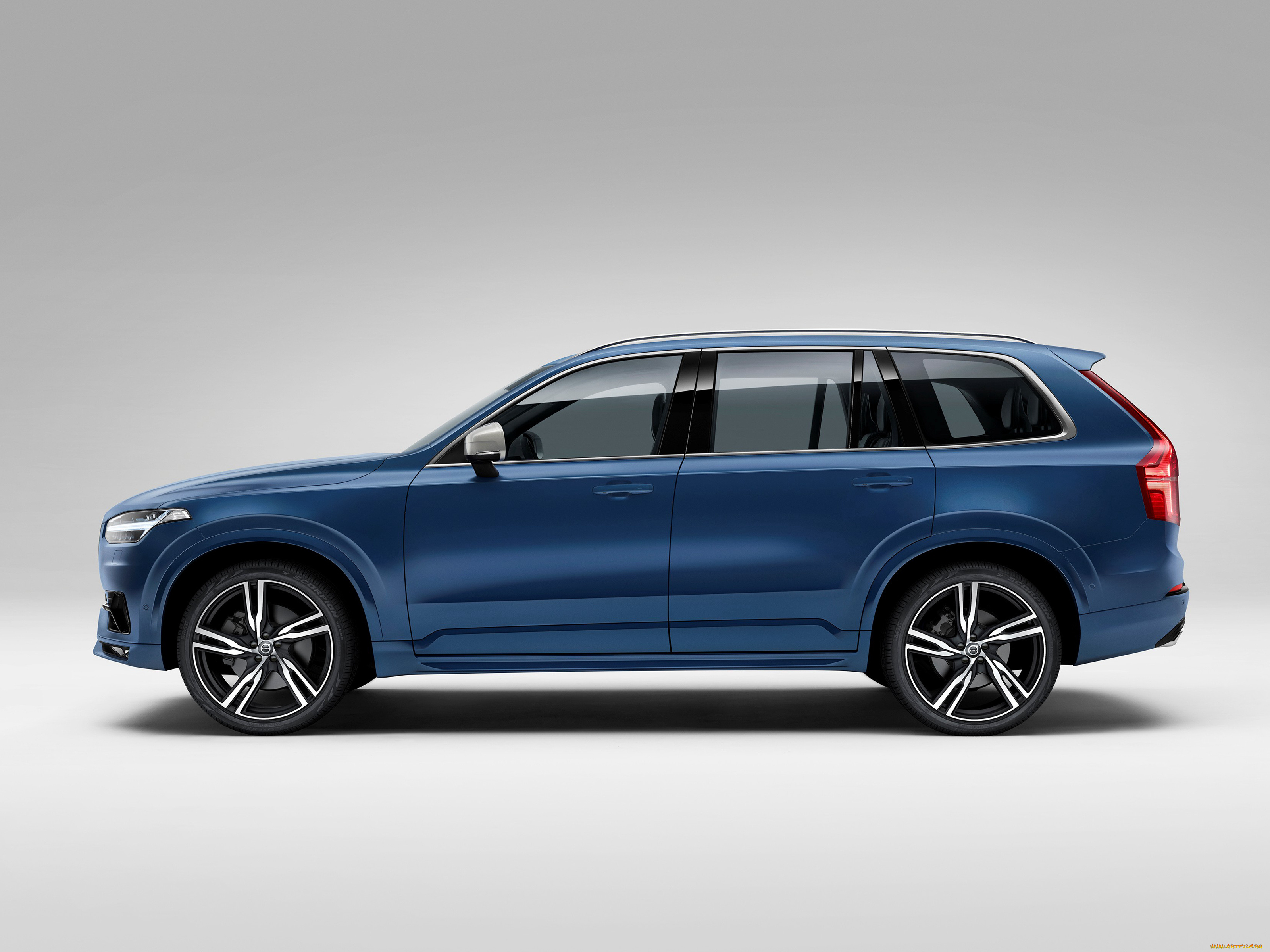 автомобили, volvo, xc90, синий, 2015г, t6, r-design