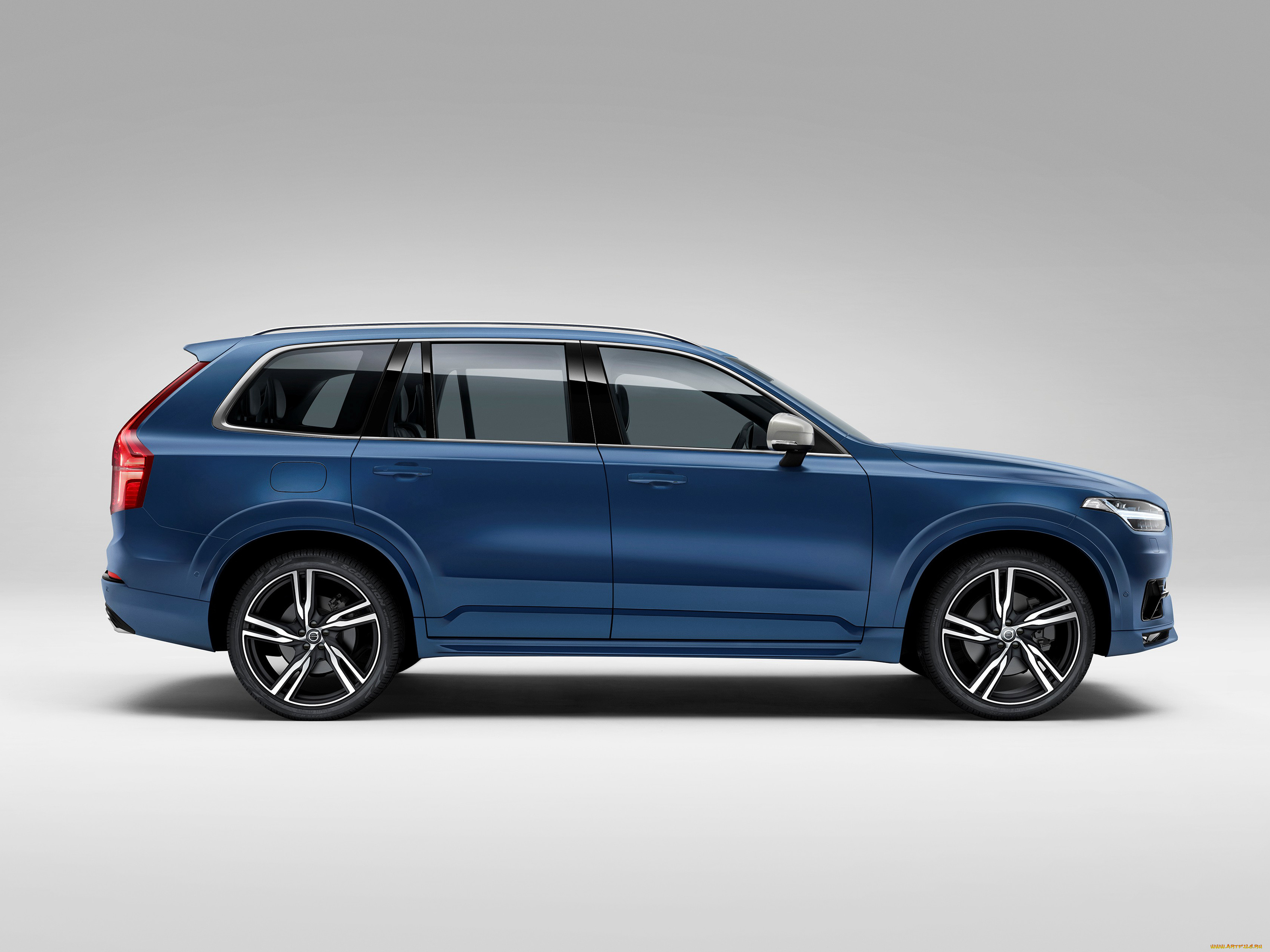 автомобили, volvo, xc90, синий, r-design, 2015г, t6