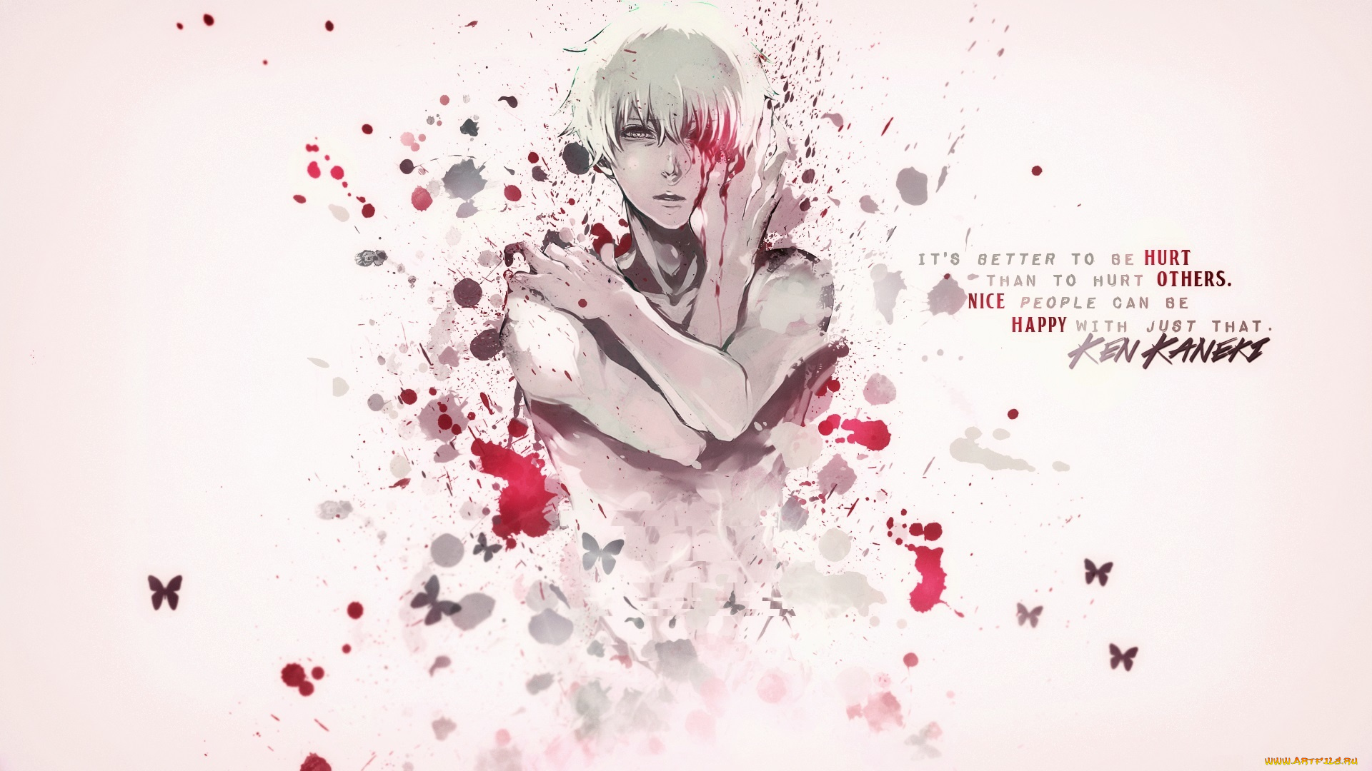 аниме, tokyo, ghoul, токийский, гуль, tokyo, ghoul, парень, белые, волосы, кровь, канеки, кен, kaneki, ken