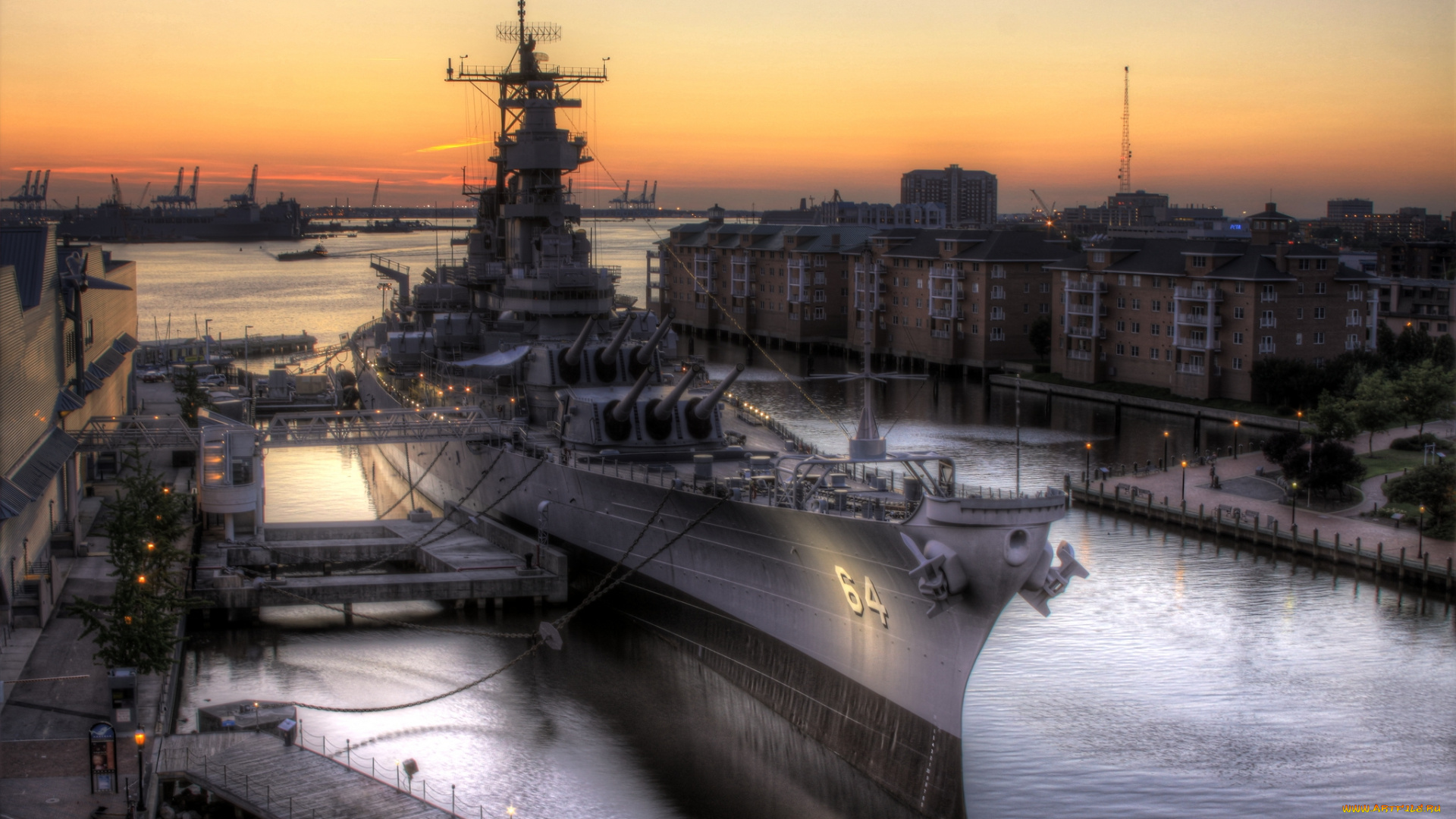 battleship, uss, wisconsin, , bb-64, корабли, крейсеры, , линкоры, , эсминцы, линкор, причал, порт