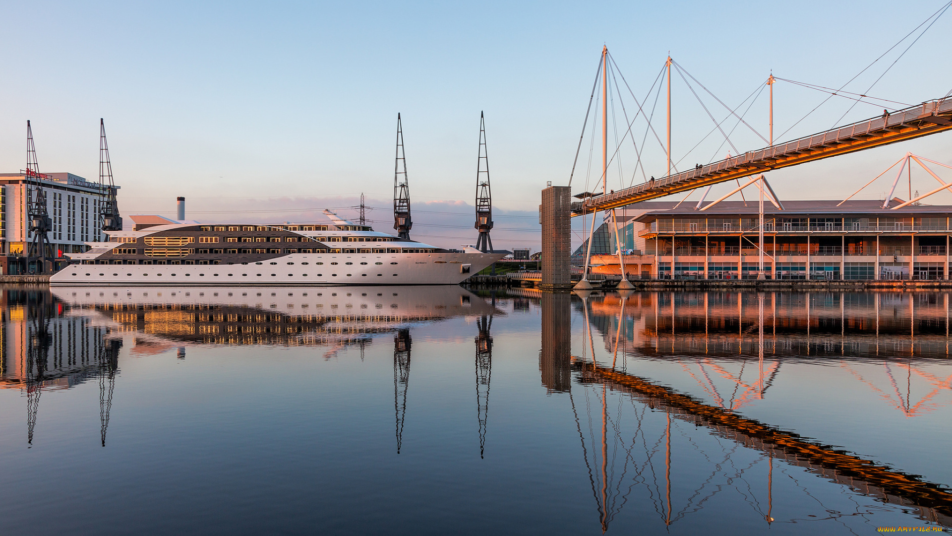 корабли, Яхты, суперяхта, порт, причал
