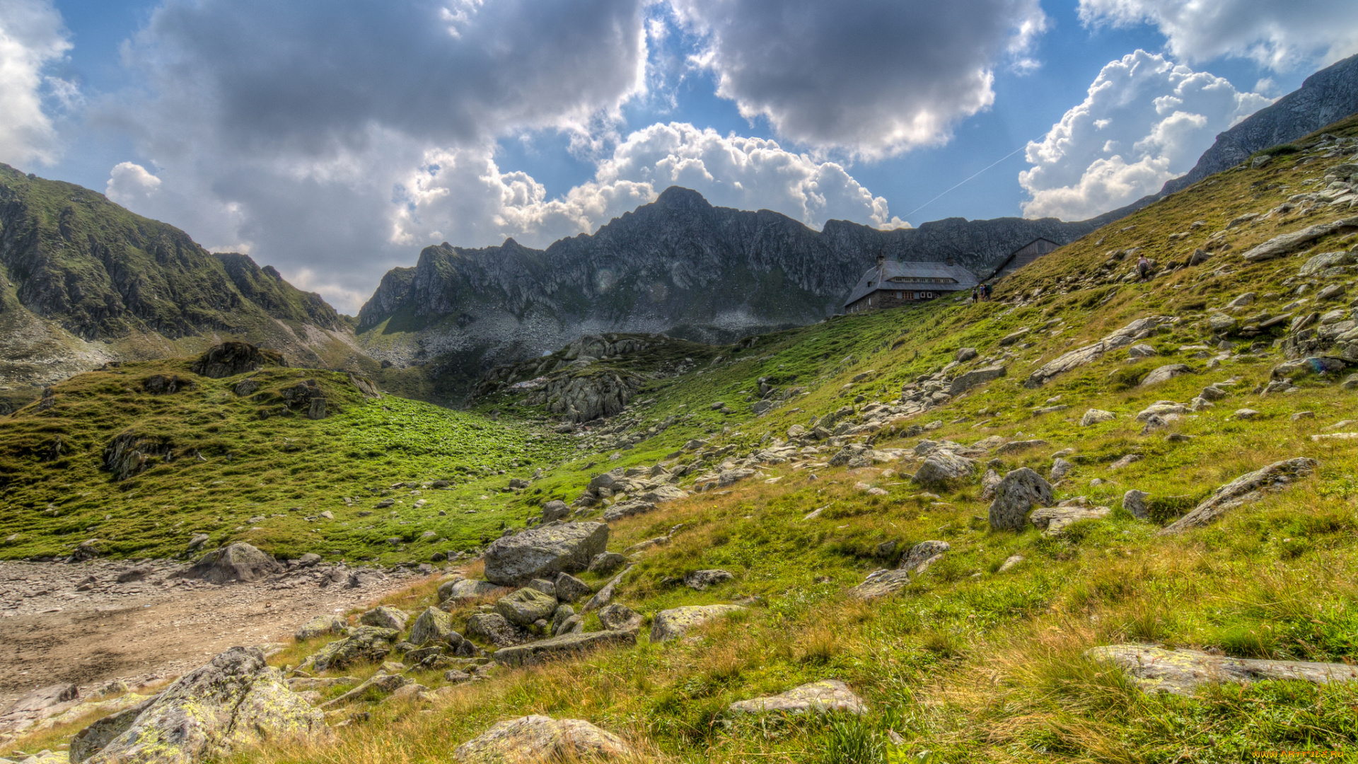 природа, горы, лощина