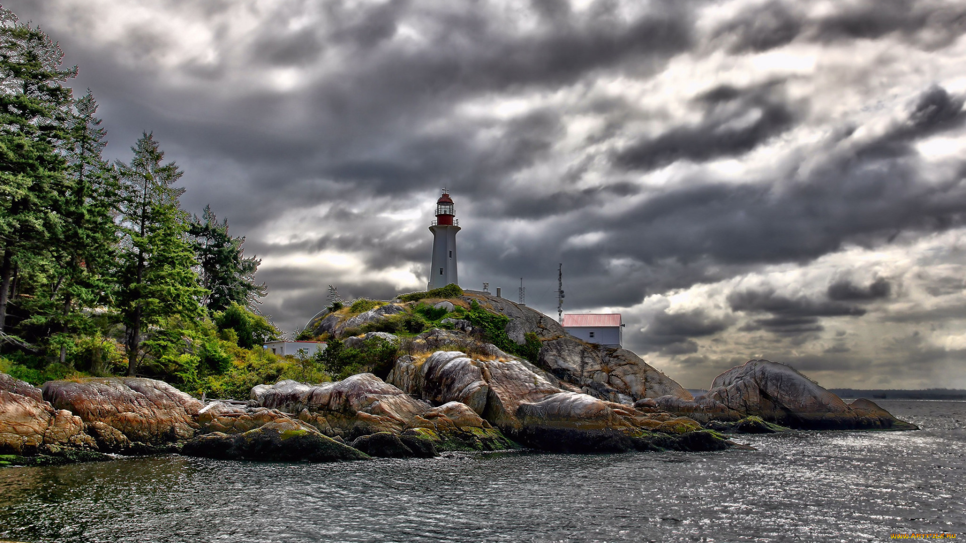 природа, маяки, маяк, побережье