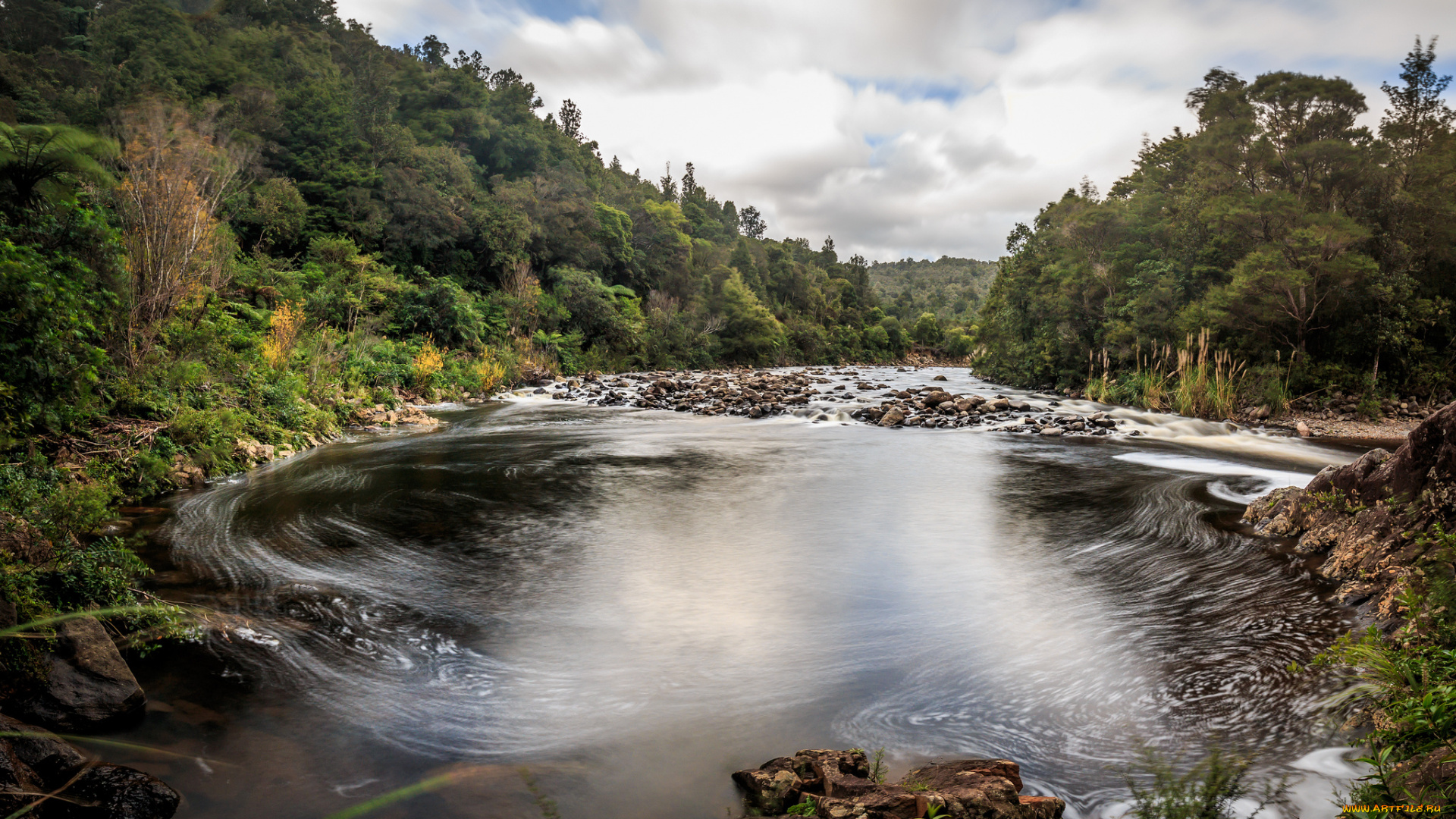 природа, реки, озера, горы, река, лес
