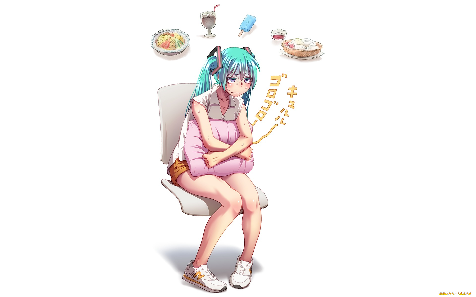 аниме, vocaloid, девушка, арт, takouji, hatsune, miku