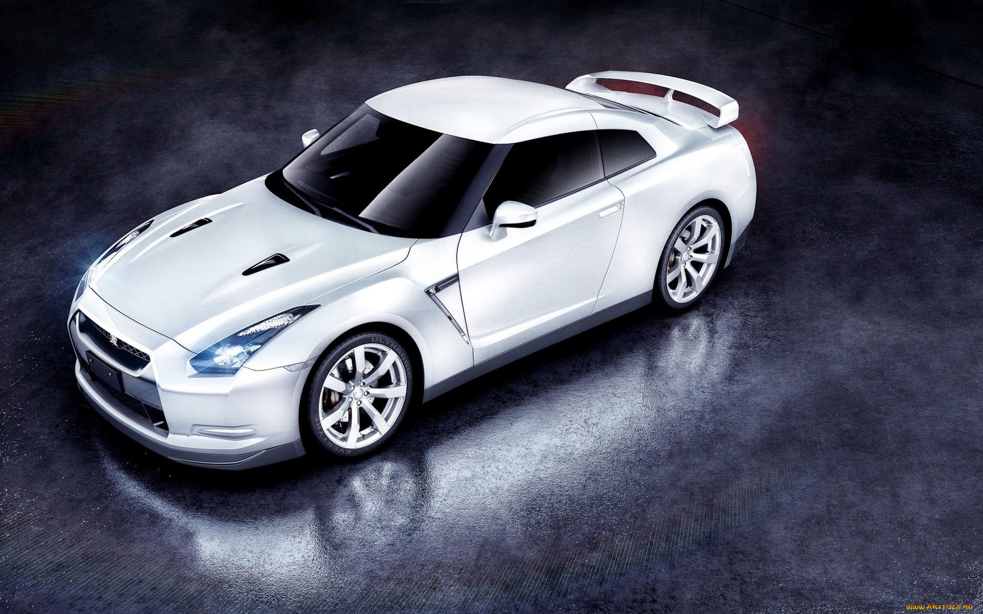 автомобили, nissan, datsun, белый, темень, свет, ниссан