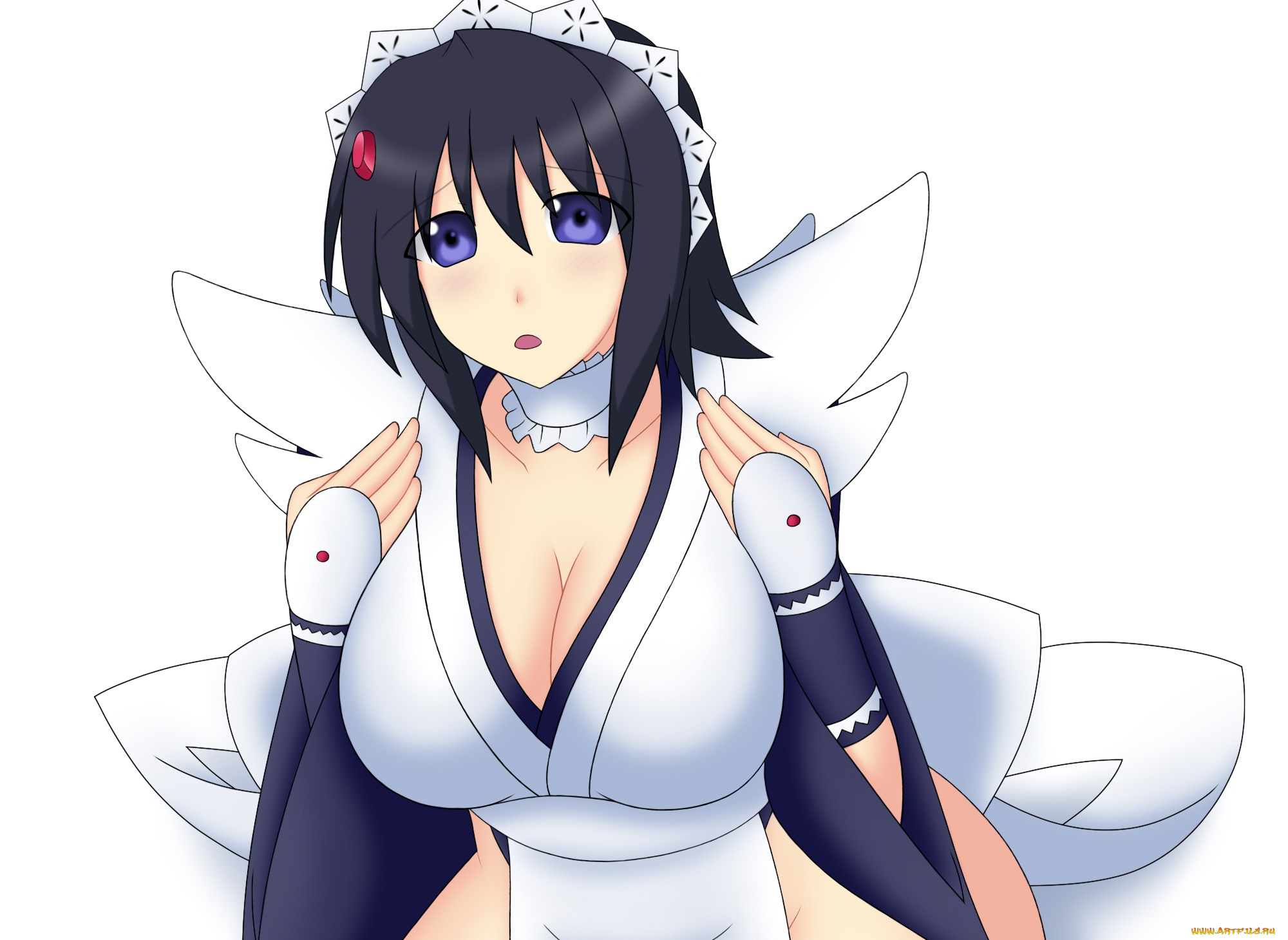 аниме, unknown, , другое, фон, костюм, девушка, взгляд