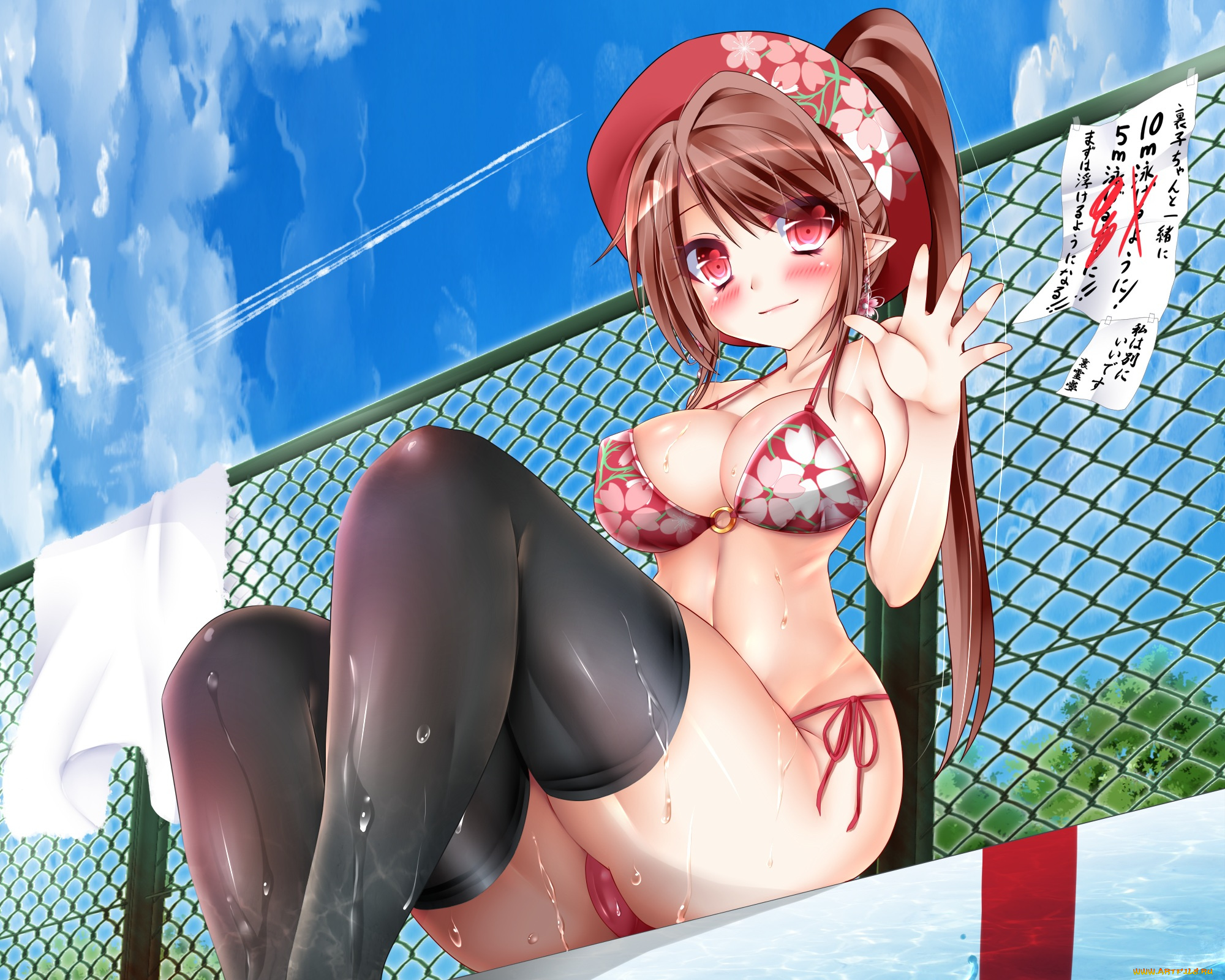 аниме, животные, , существа, jotti, арт, девушка, эльф