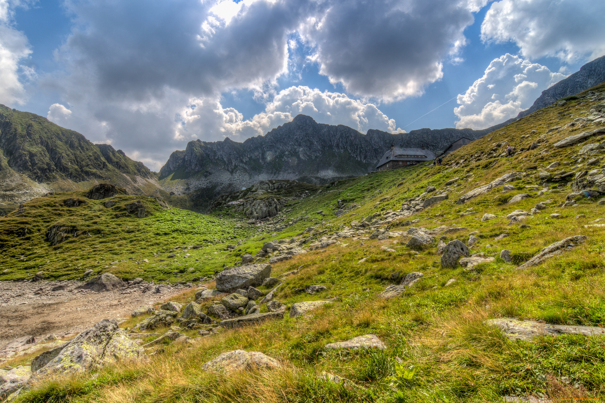 природа, горы, лощина