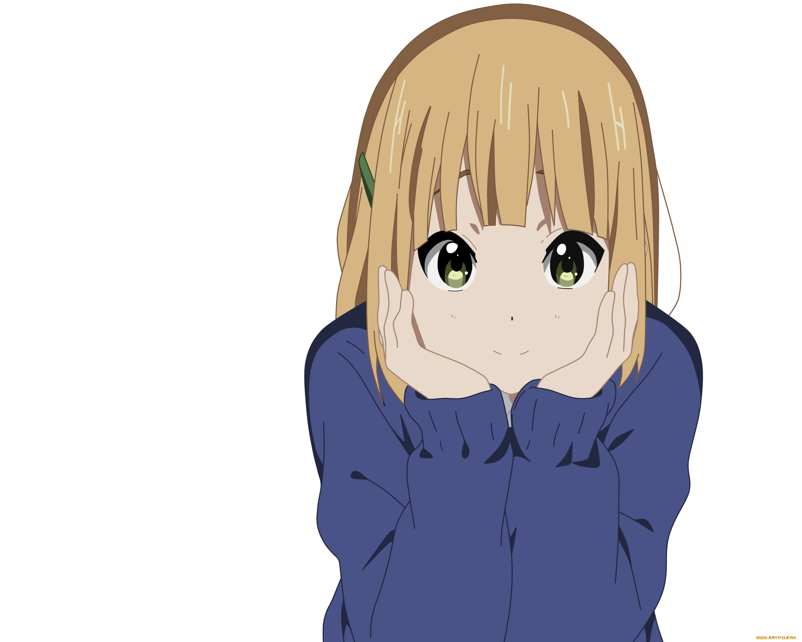 аниме, unknown, , другое, девушка, взгляд, фон