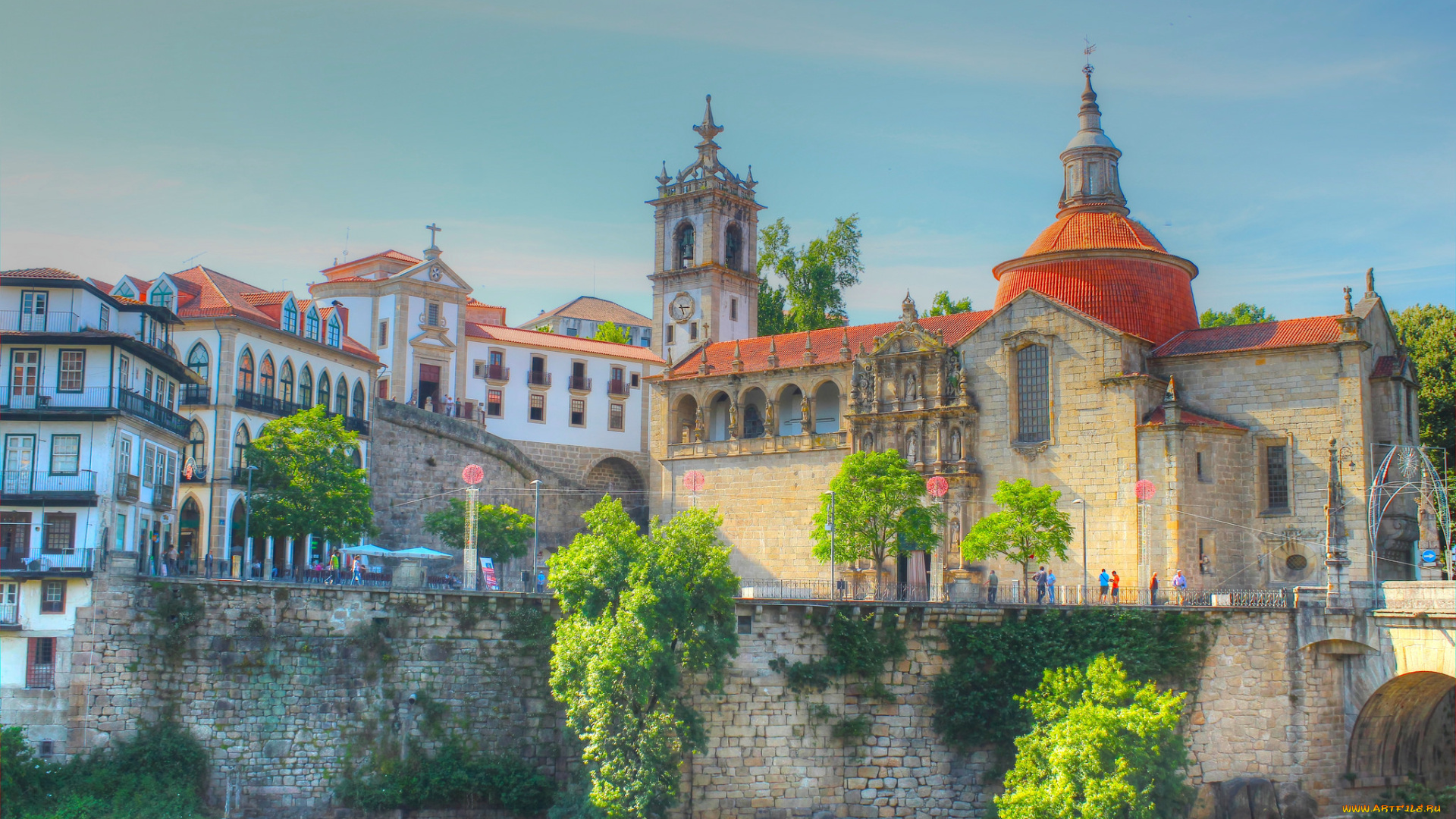 amarante, village, города, -, панорамы, шпили, стены