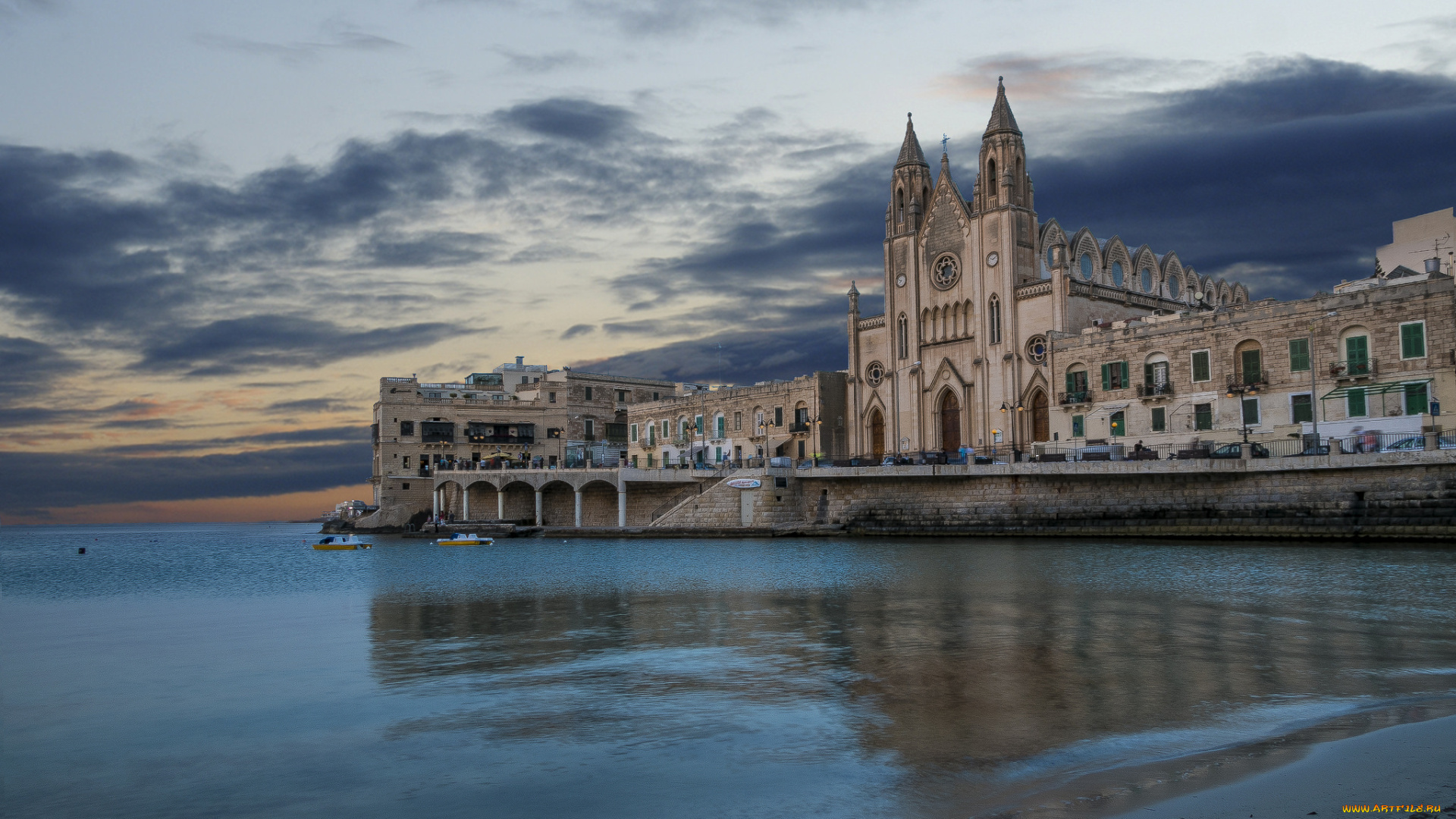 balluta, bay, -, malta, города, -, католические, соборы, , костелы, , аббатства, храм