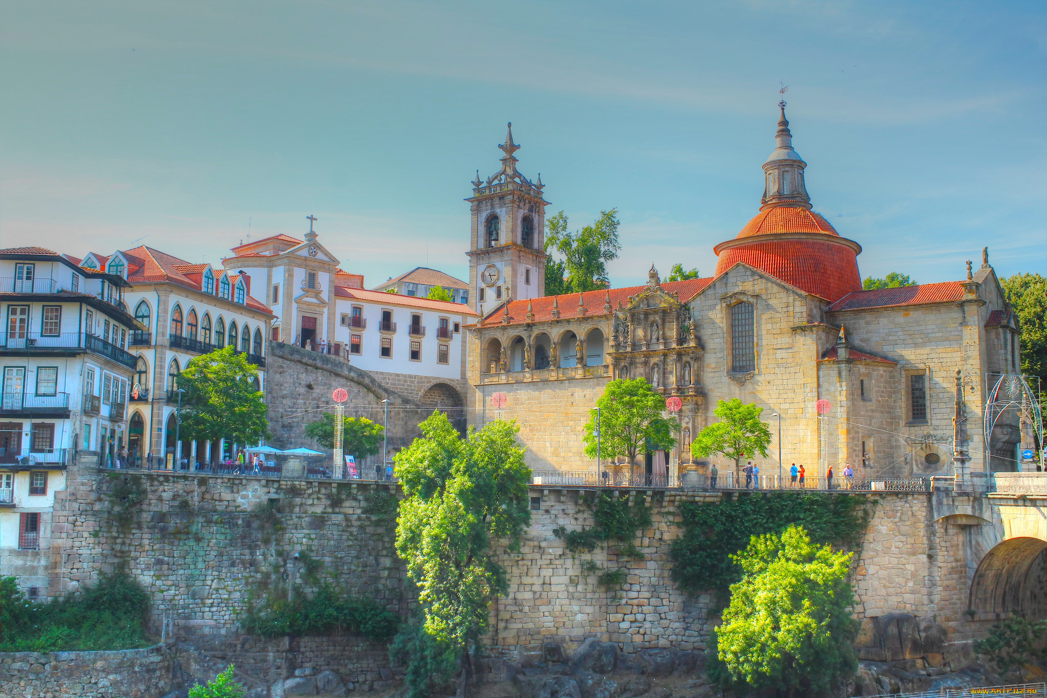 amarante, village, города, -, панорамы, шпили, стены