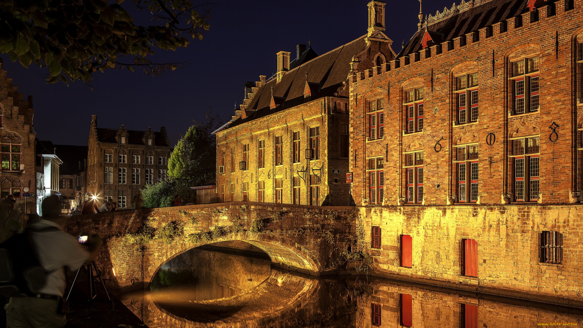 brugge, , belgium, города, брюгге, , бельгия, ночь, огни