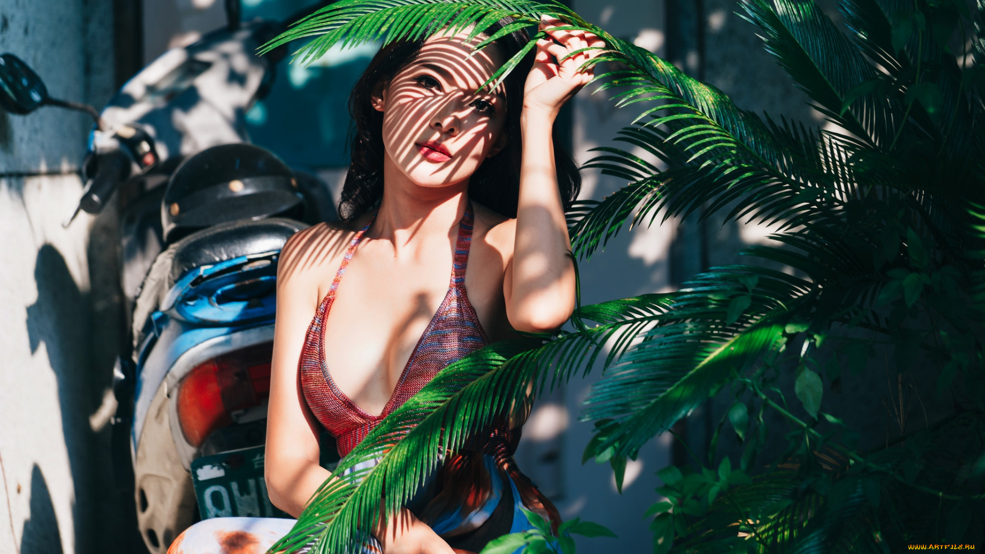 девушки, -unsort, , азиатки, платье, восточная, модель, лицо, милашка