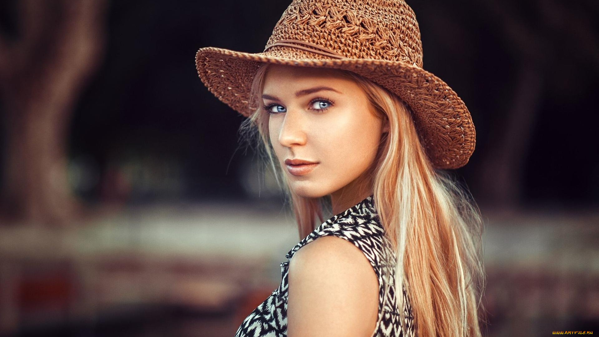 девушки, eva, mikulski, модель, топ, лицо, шляпа, блондинка, eva, mikulski