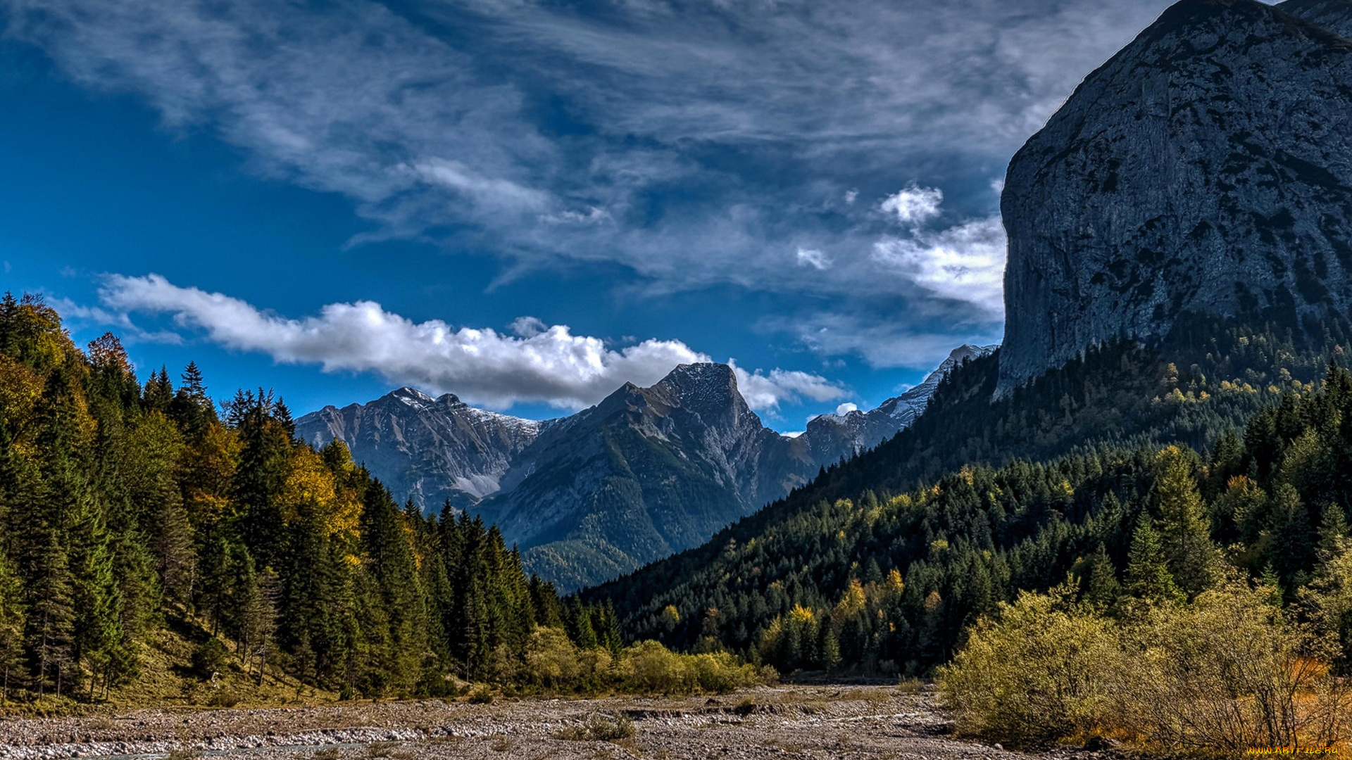 природа, горы, простор