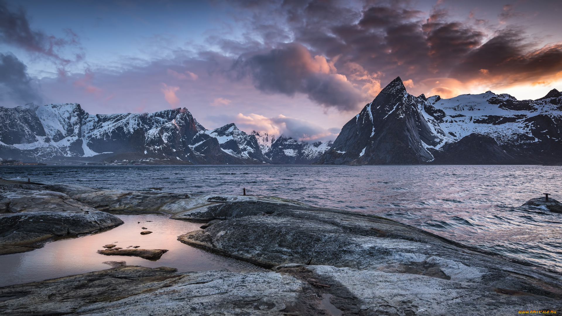 природа, побережье, простор