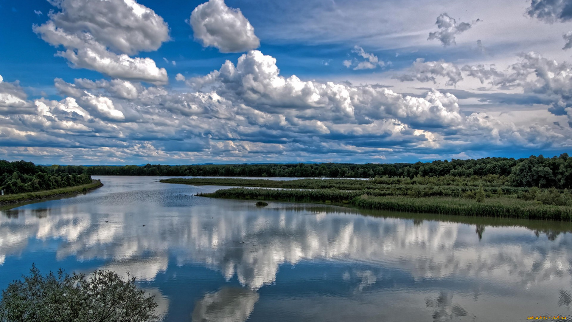 природа, реки, озера, простор