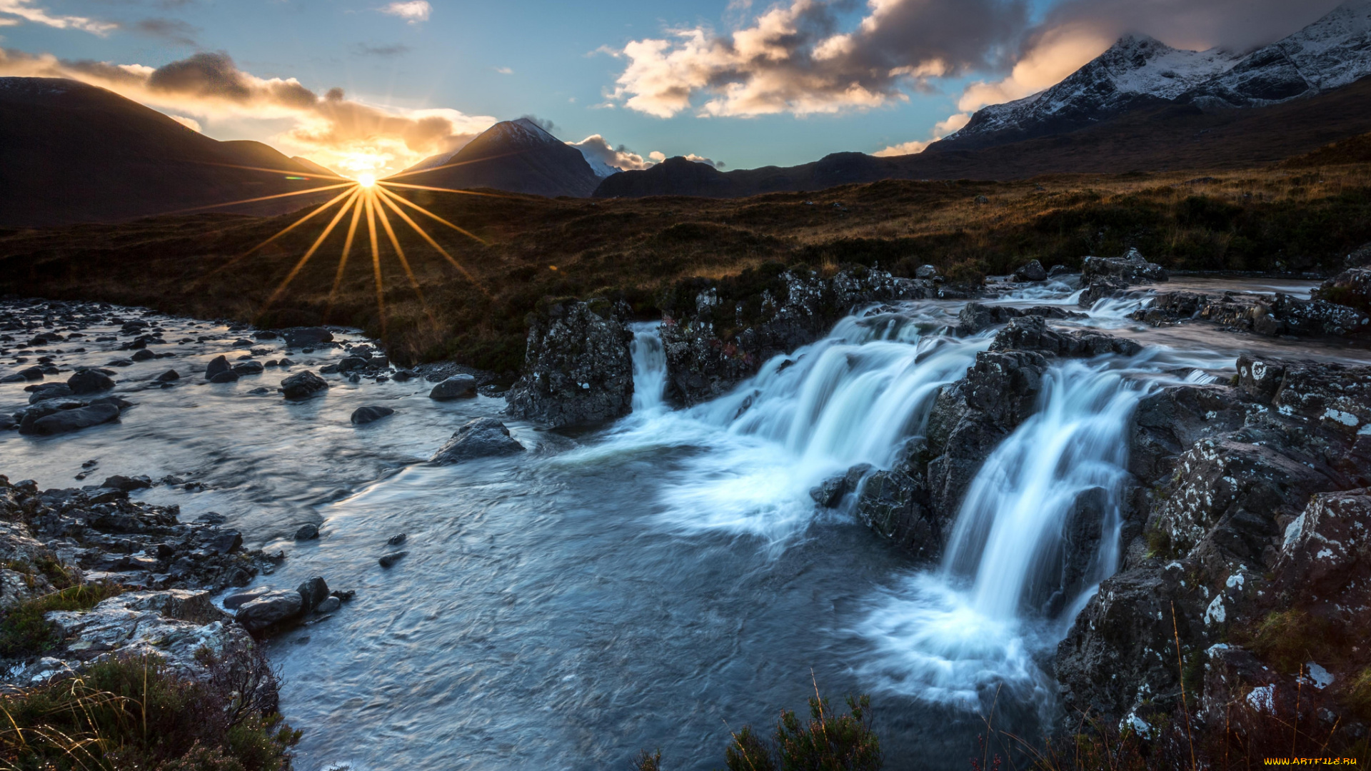 природа, водопады, простор