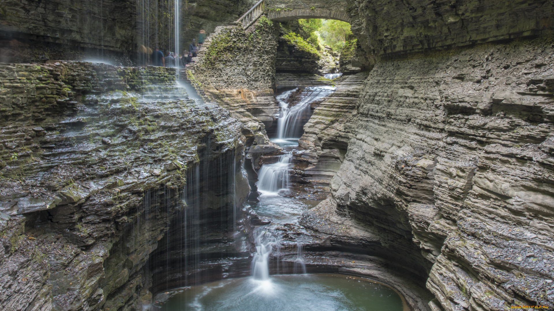 природа, водопады, простор