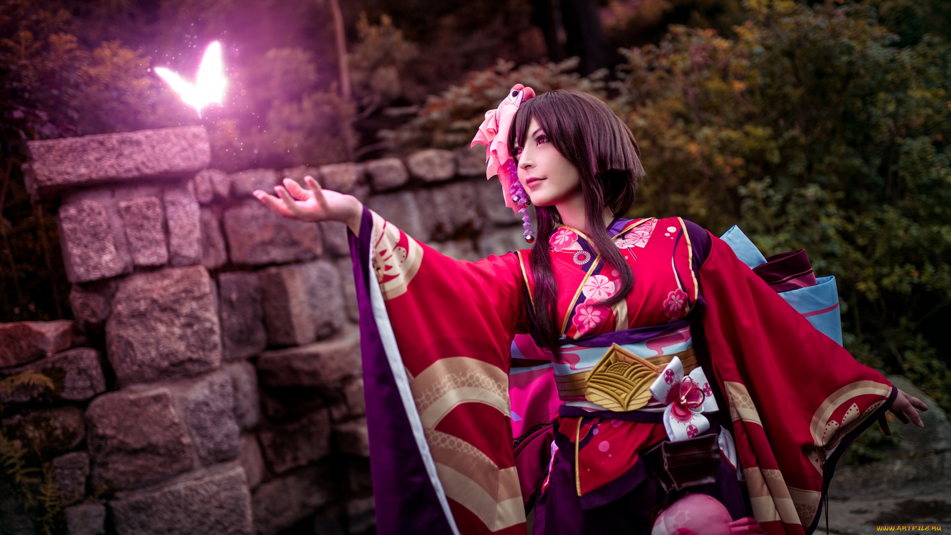 разное, cosplay, , косплей, девушка, магия, бабочка, наряд, косплей-модель