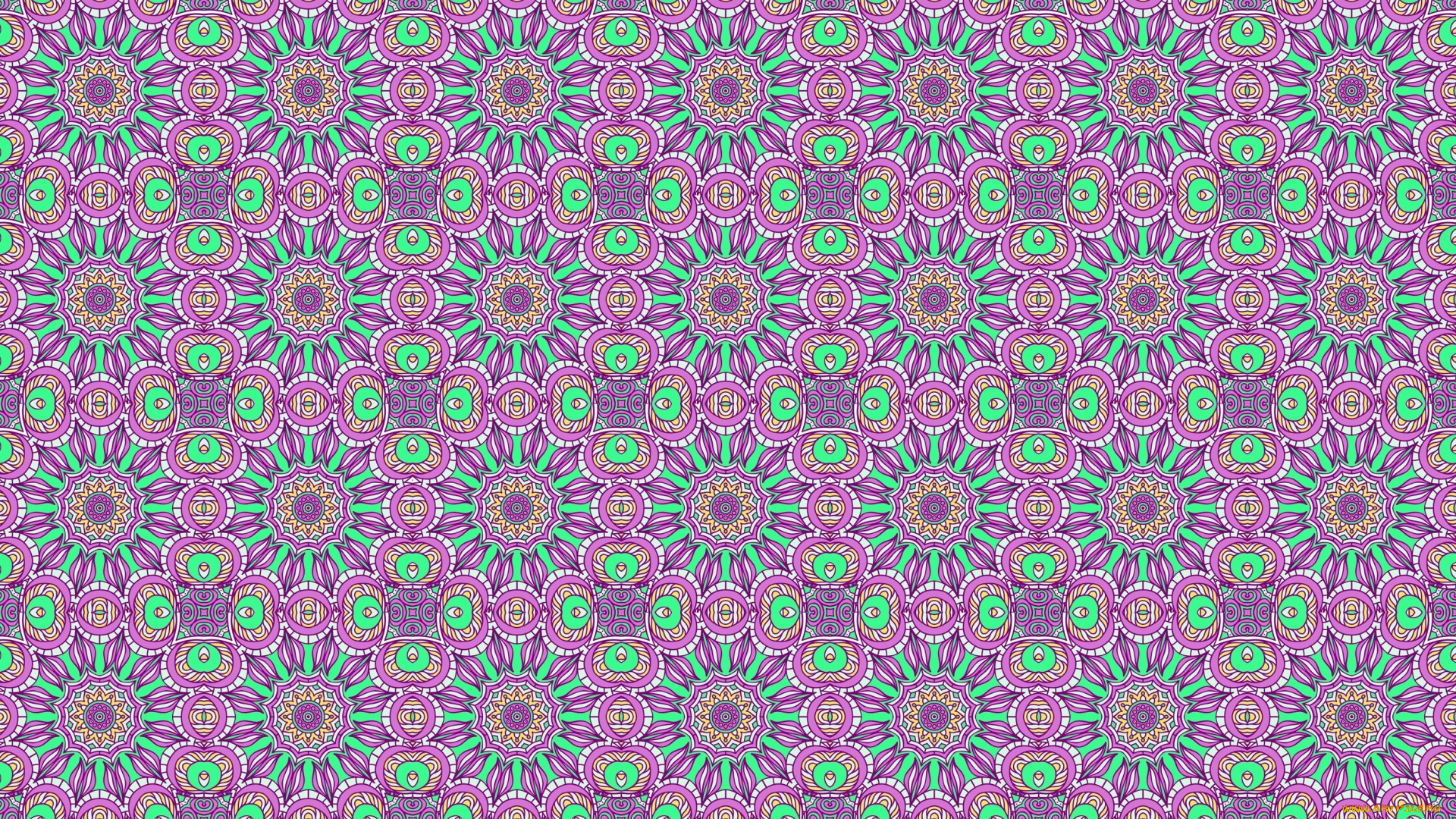 рисованное, абстракция, симметрия, узор, сиреневый