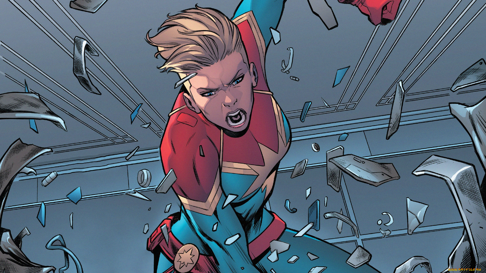 рисованное, комиксы, captain, marvel