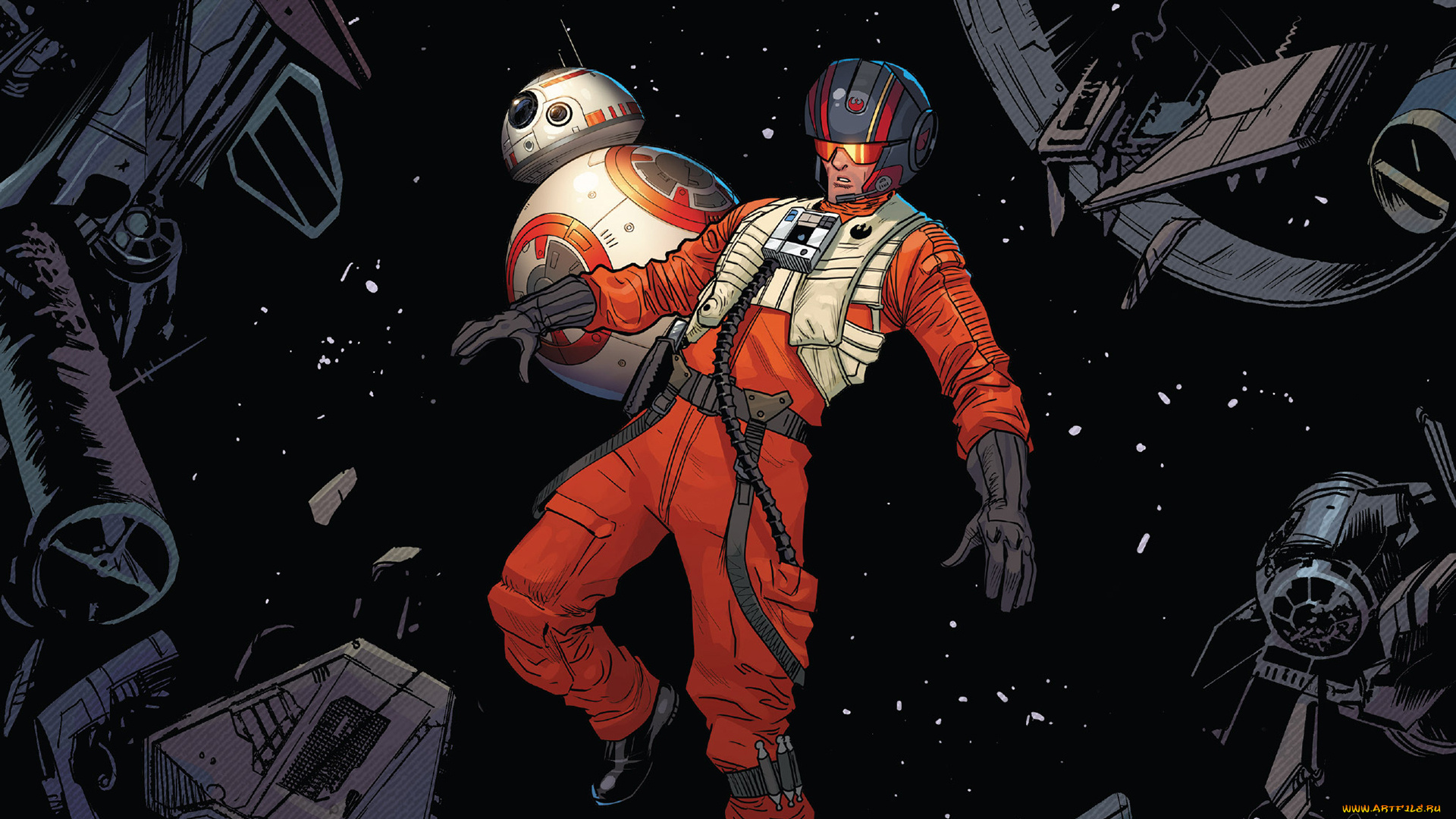 рисованное, комиксы, star, wars