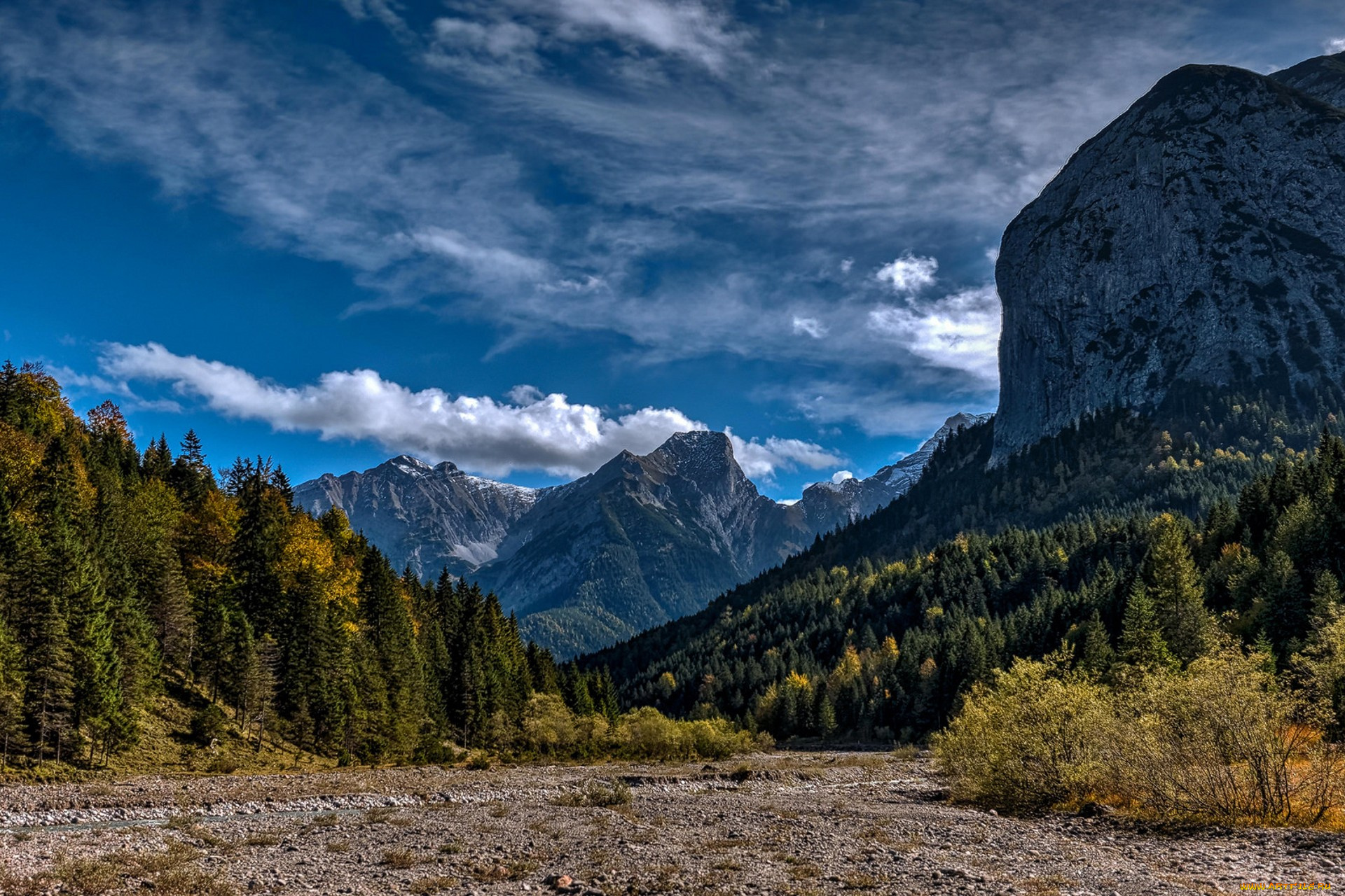 природа, горы, простор