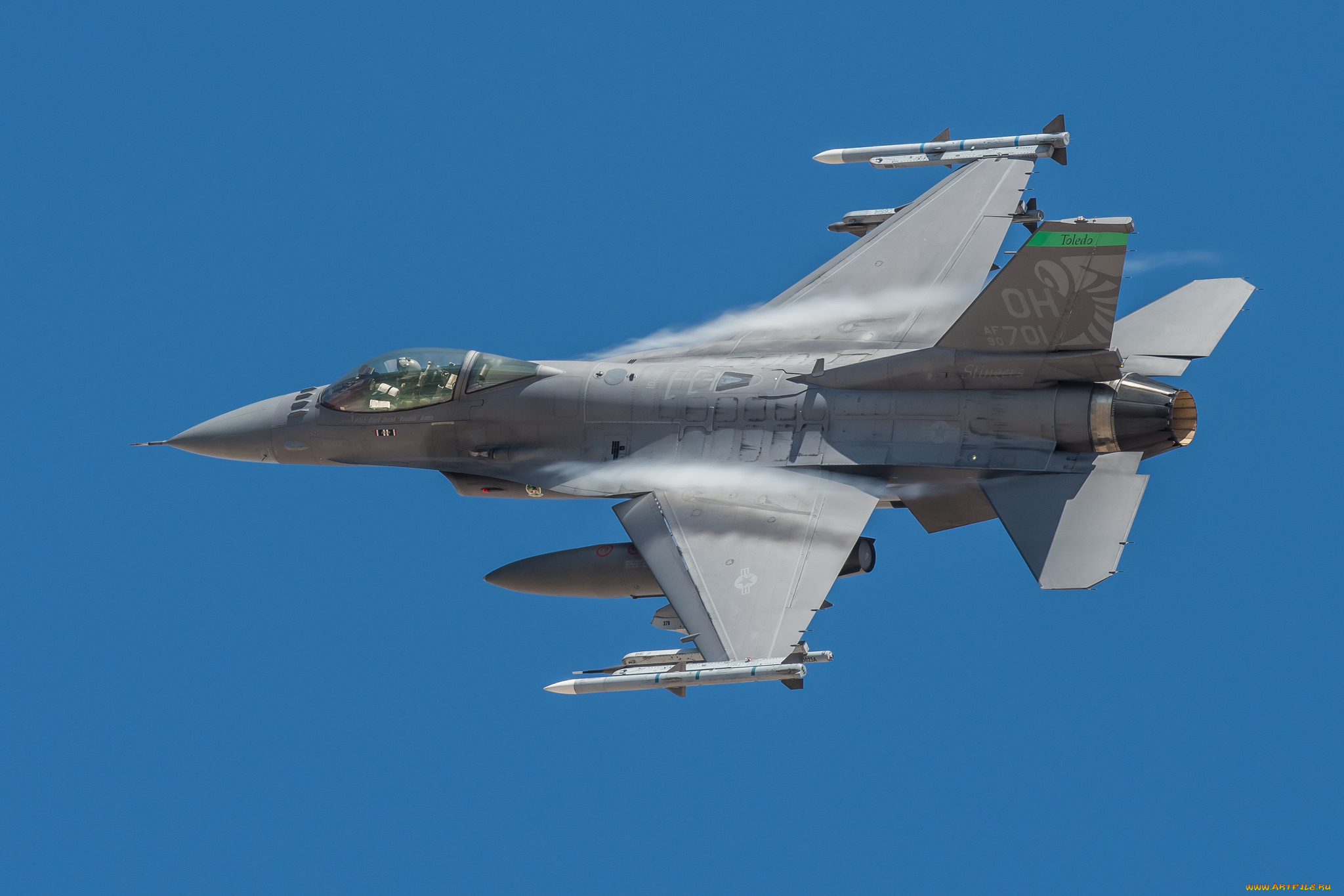 f-16c, авиация, боевые, самолёты, истребитель