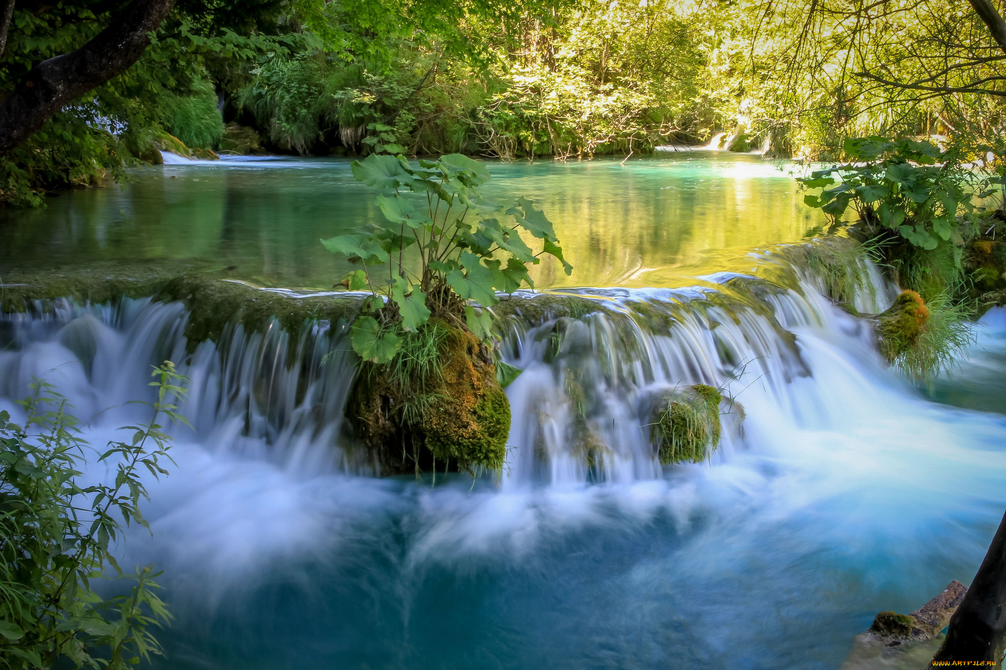 природа, водопады, простор