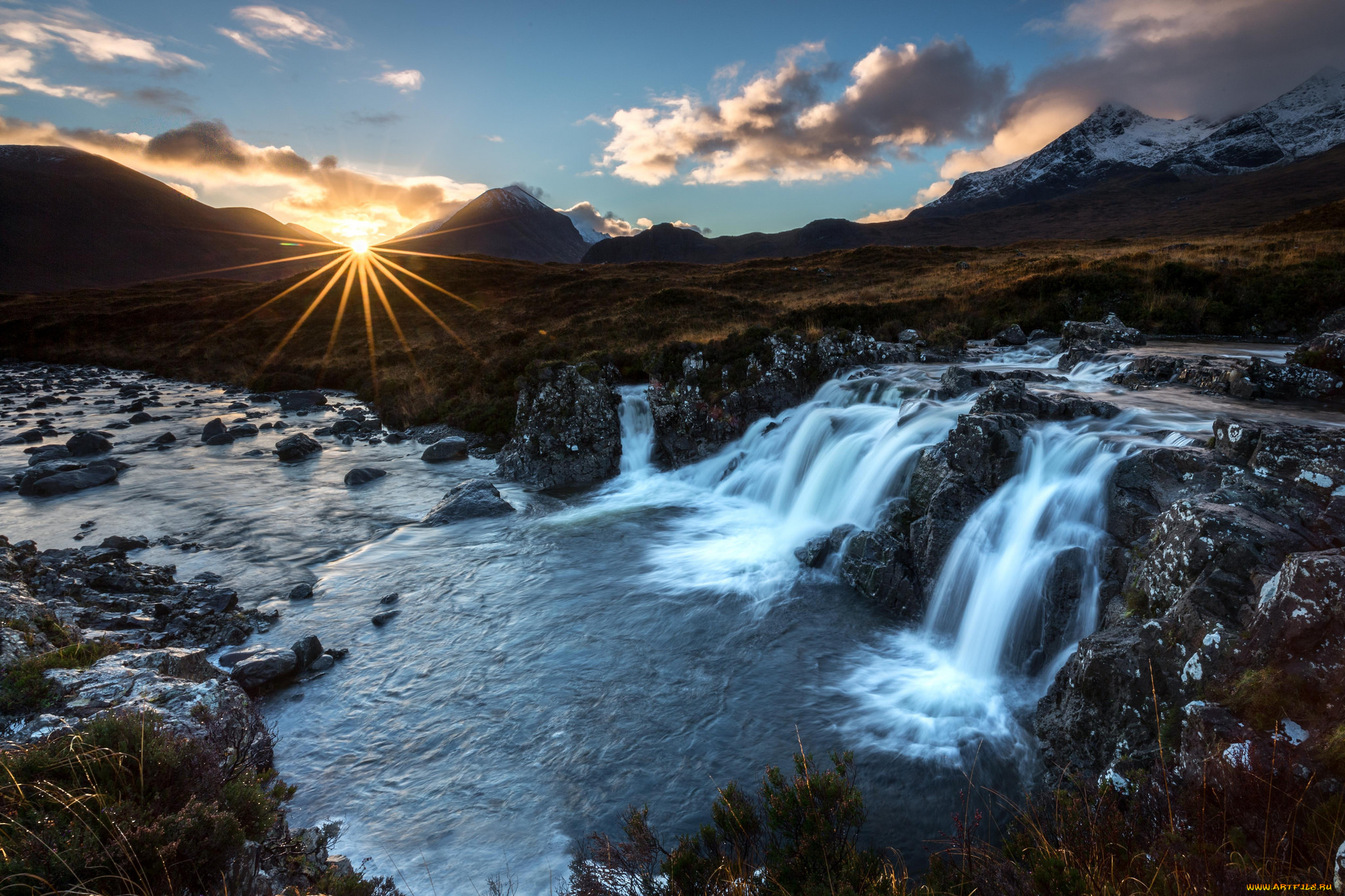 природа, водопады, простор