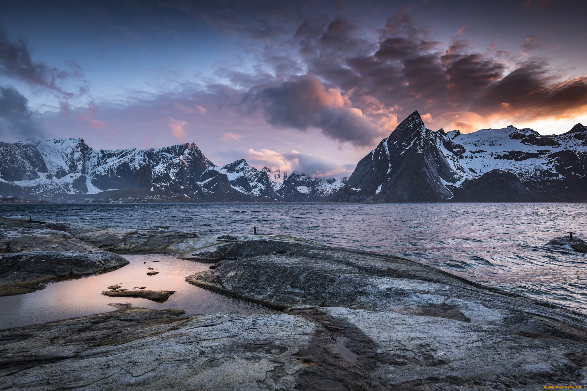 природа, побережье, простор