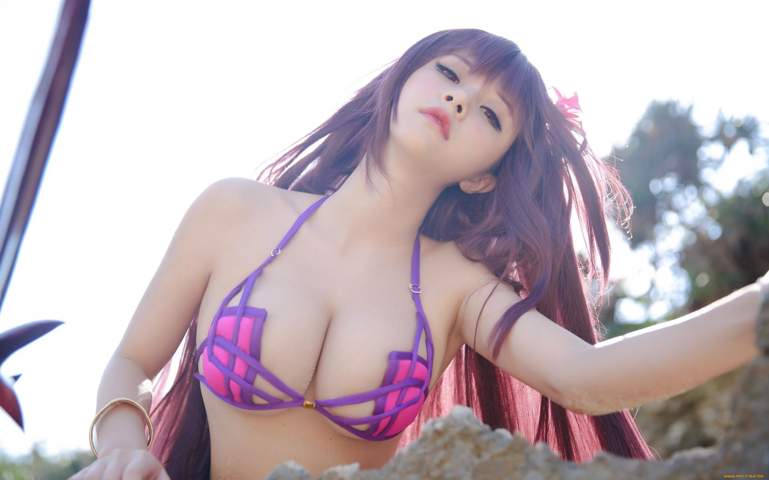 девушки, -unsort, , азиатки, лето, купальник, лицо, тело, азиатка