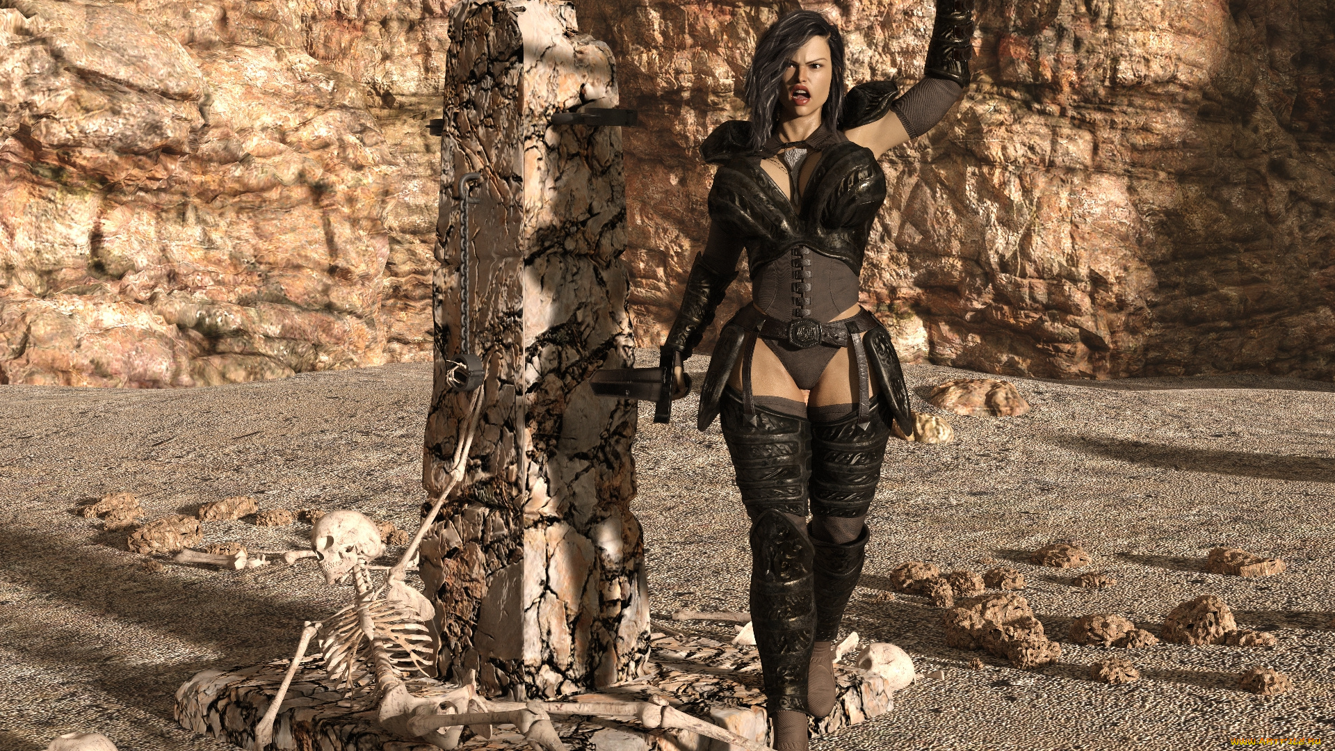 3д, графика, фантазия, , fantasy, фон, девушка, взгляд