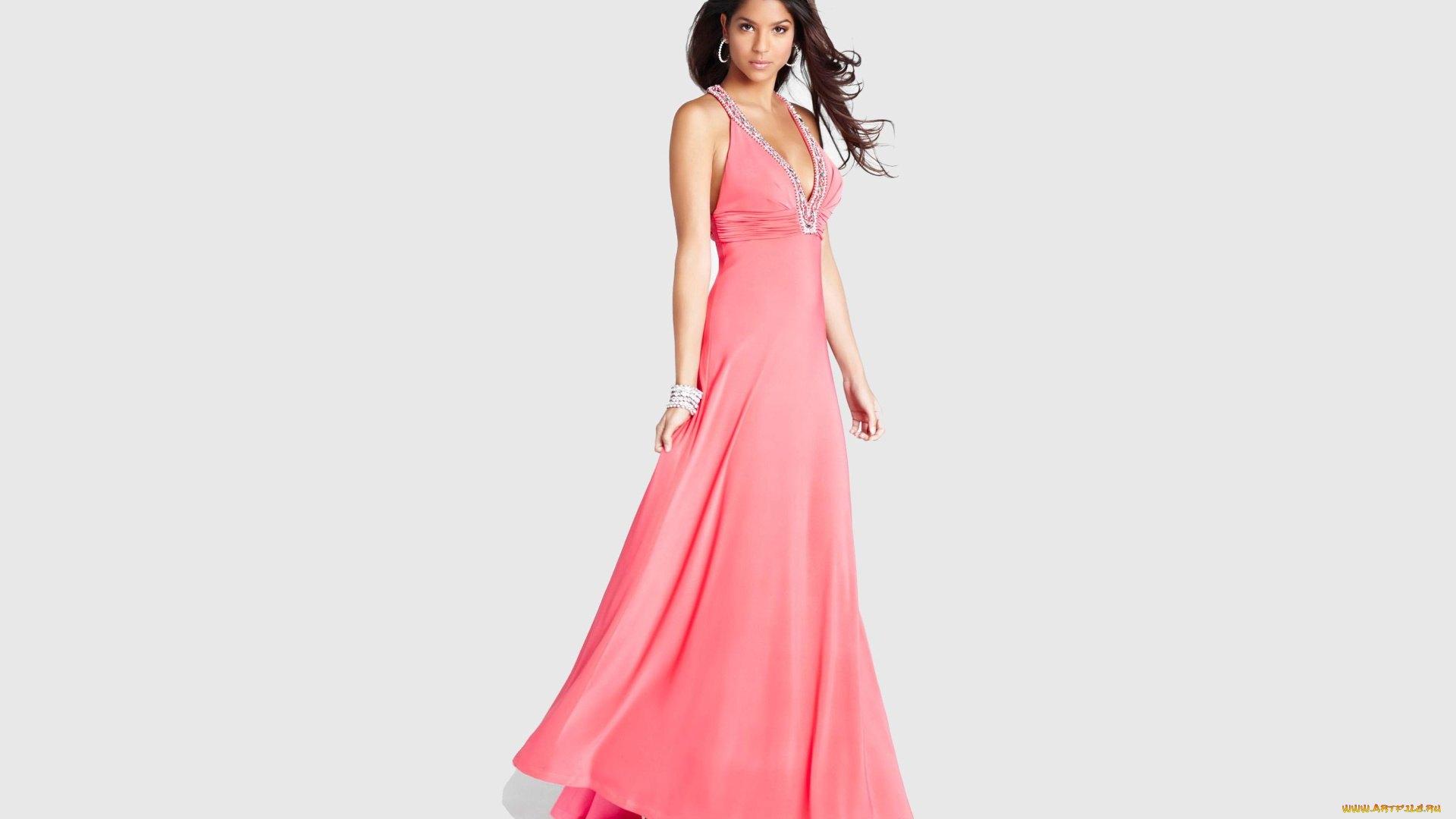 девушки, -unsort, , брюнетки, темноволосые, модель, браслет, платье, брюнетка