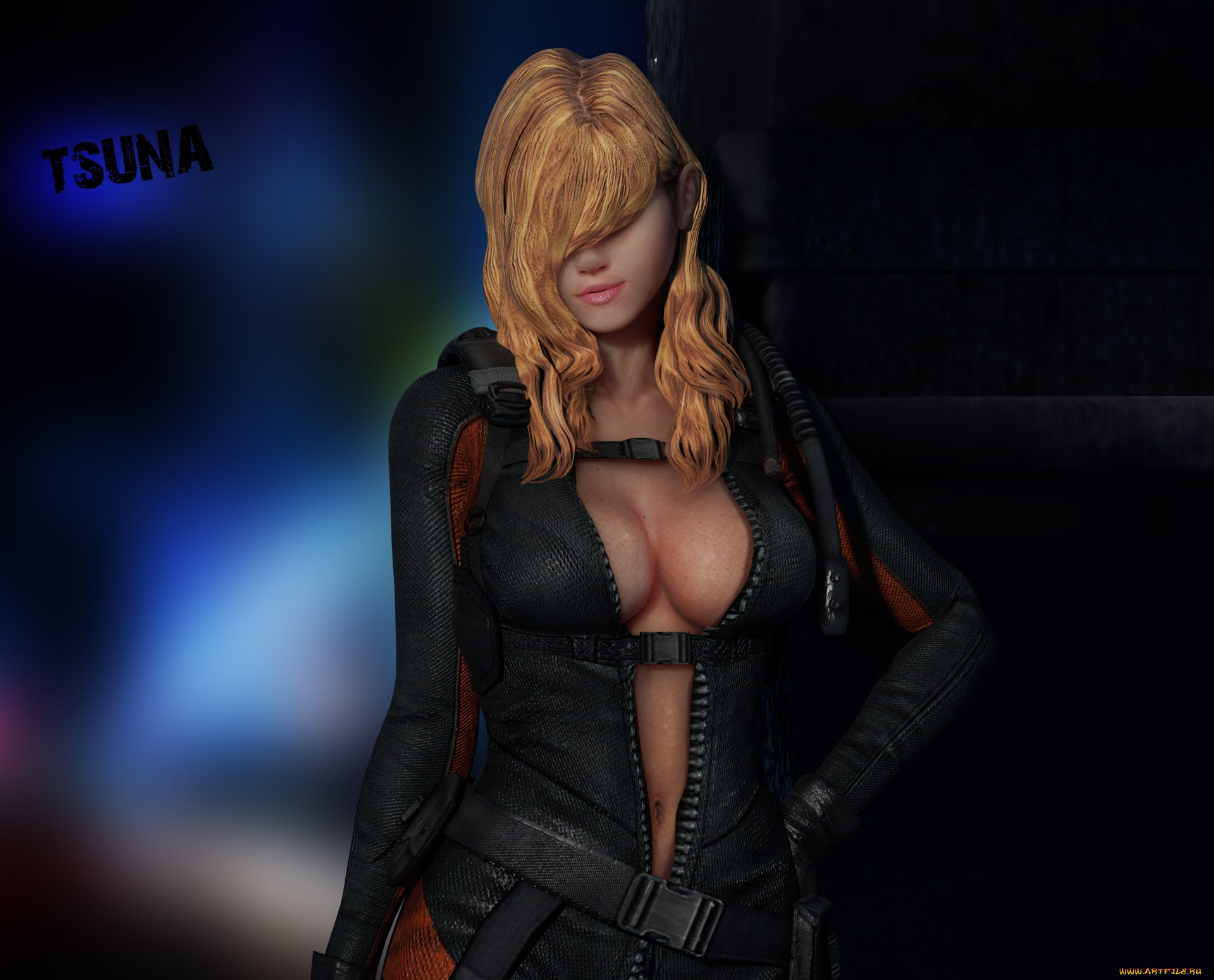 3д, графика, фантазия, , fantasy, фон, взгляд, девушка